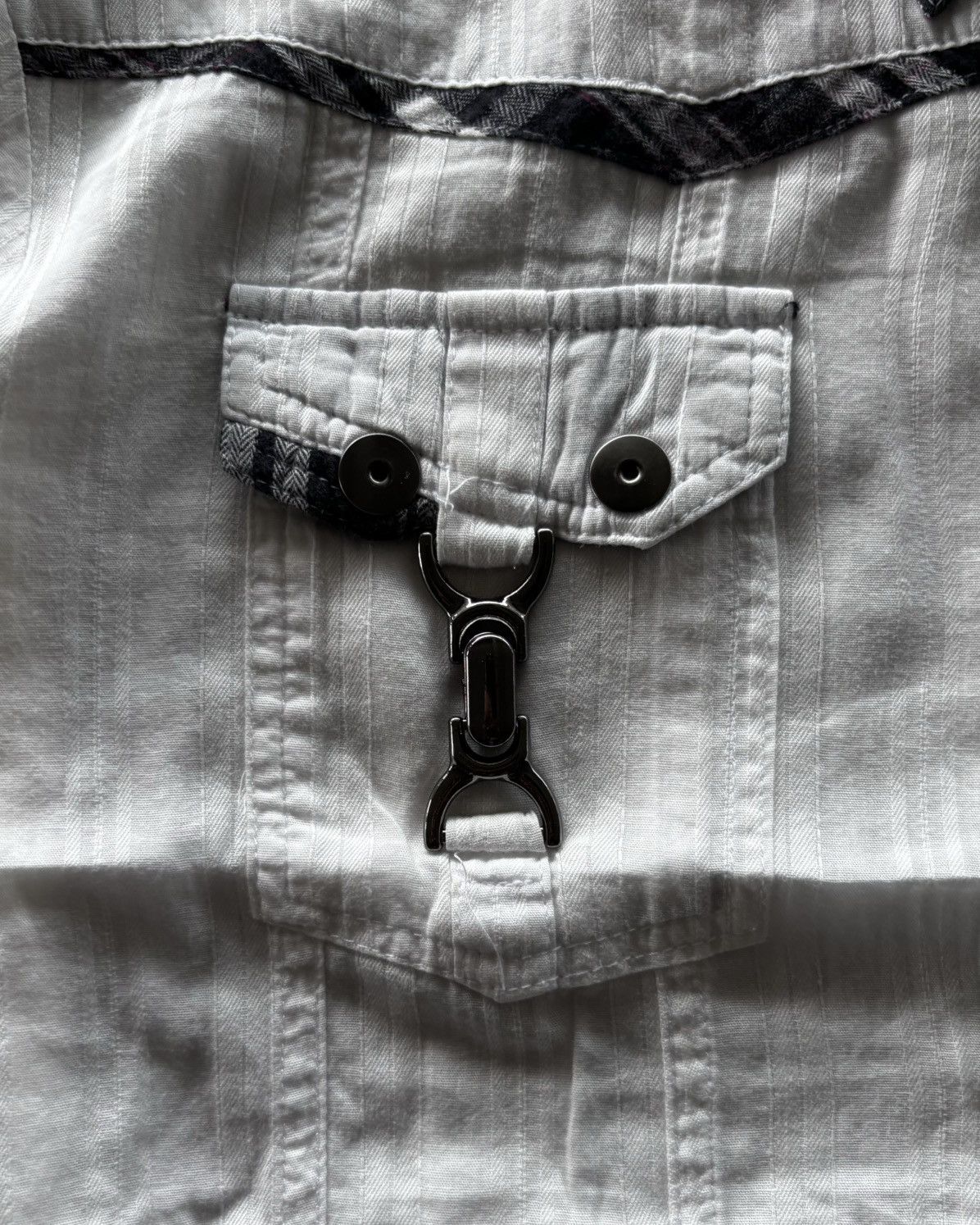 If Six Was Nine × Japanese Brand × Le Grande Bleu (L.G.B.) Thruxton Premium Iron Button Up Shirt Size US L / EU 52-54 / 3 - 3 Thumbnail