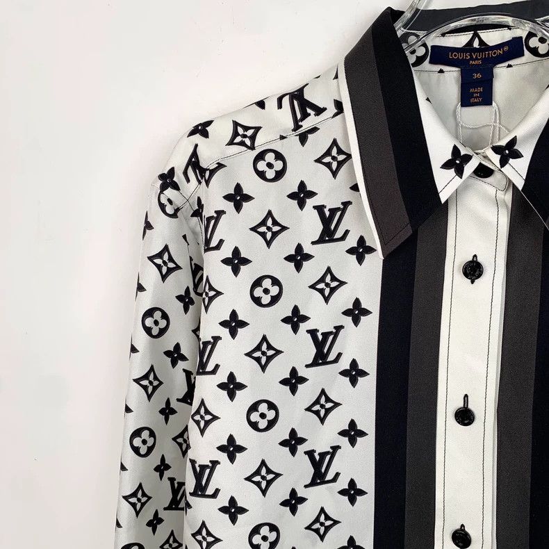 Louis Vuitton Louis Vuitton 23 long-sleeved shirts with white logo, pres Size XS / US 0-2 / IT 36-38 - 3 Thumbnail