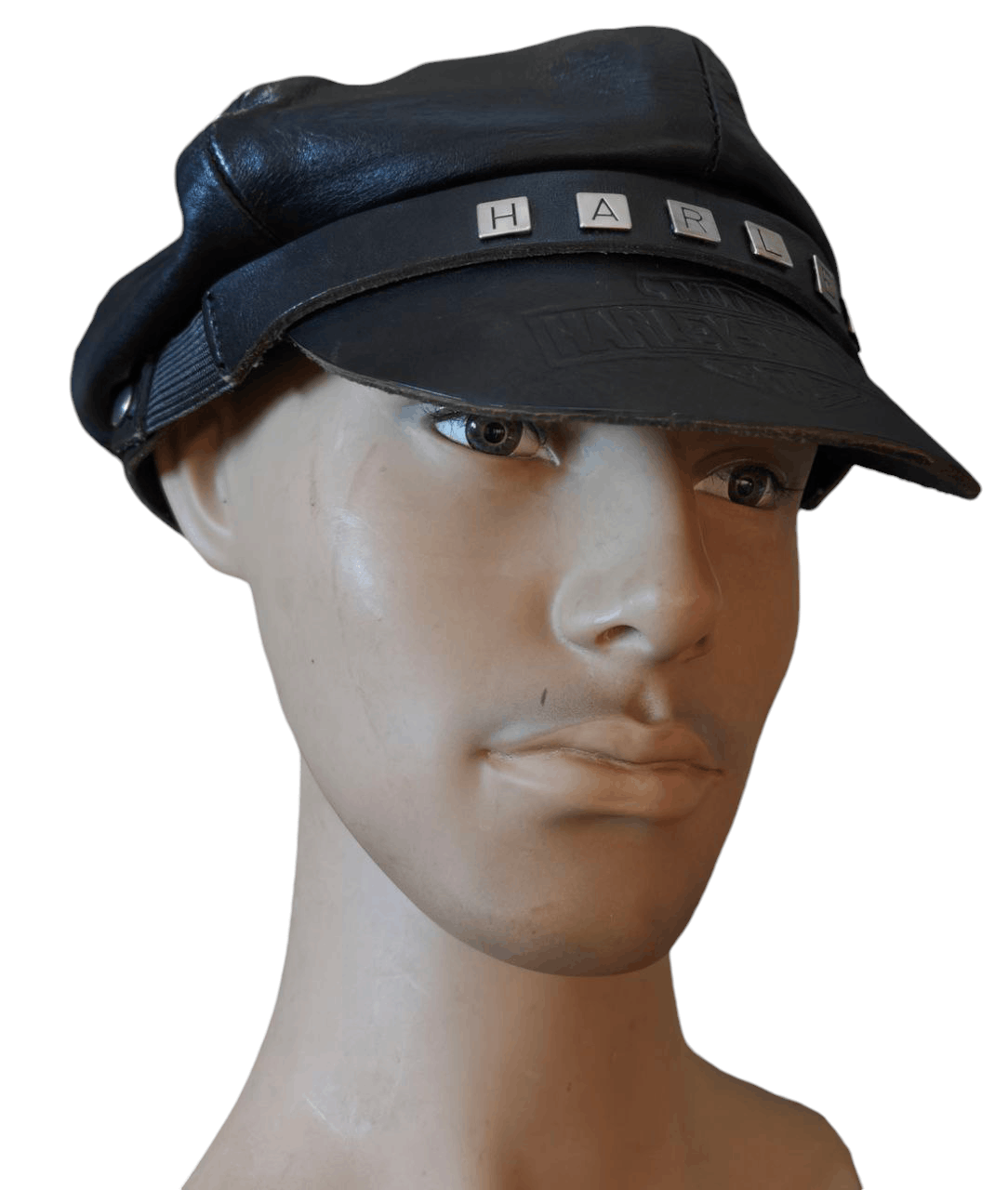 Harley Davidson Vintage Harley Davidson Leather Hat Size ONE SIZE - 1 Thumbnail