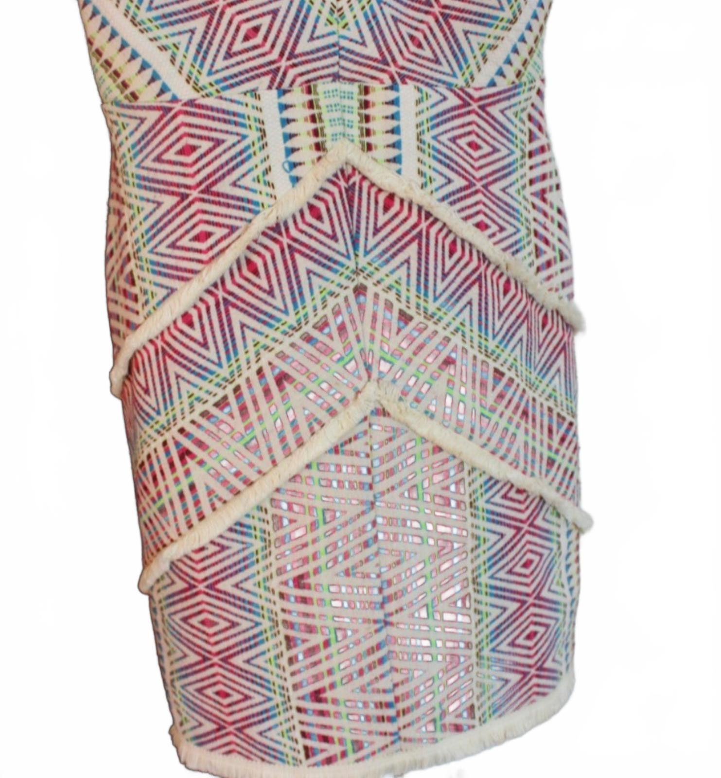 Other ADELYN RAE Geometric Patterned Short Sleeve Summer Dress S Size S / US 4 / IT 40 - 3 Thumbnail