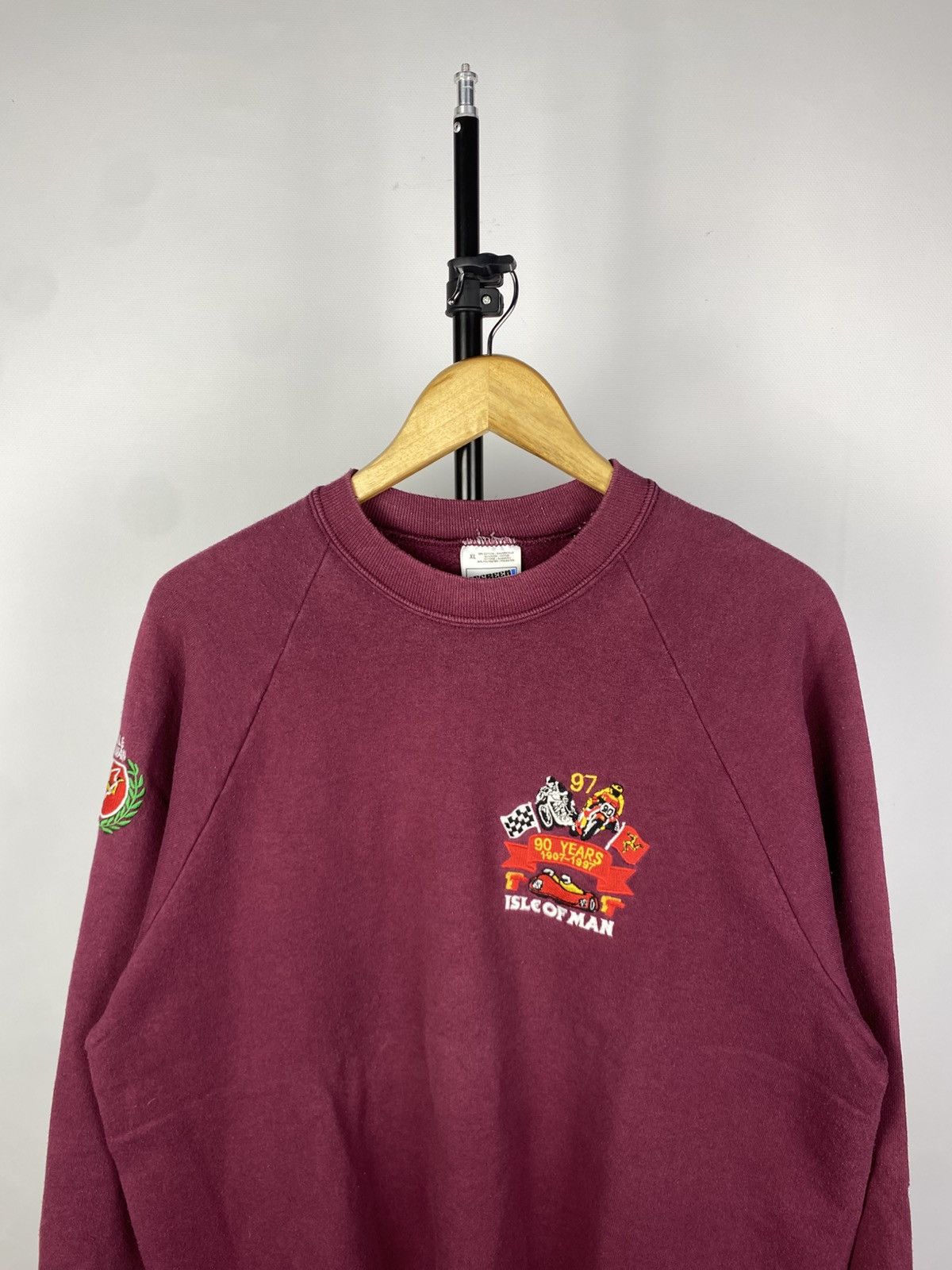 Vintage Isle Of Man vintage 90s sweatshirt crewneck MOTO Y2K Size US XL / EU 56 / 4 - 2 Thumbnail