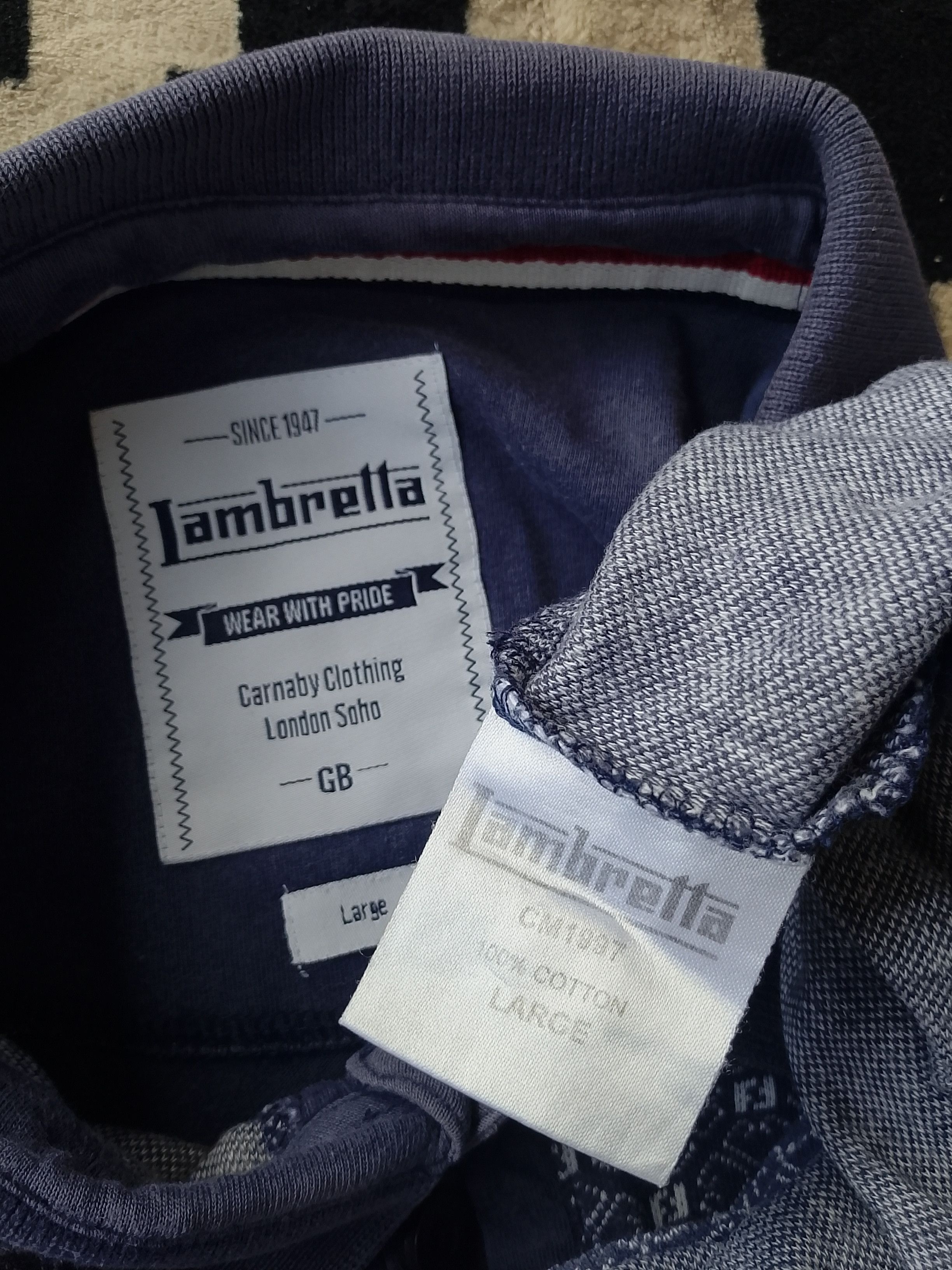 Lambretta Vintage Lambretta Carnaby Clothing London Soho Casual Polo Size US L / EU 52-54 / 3 - 5 Thumbnail