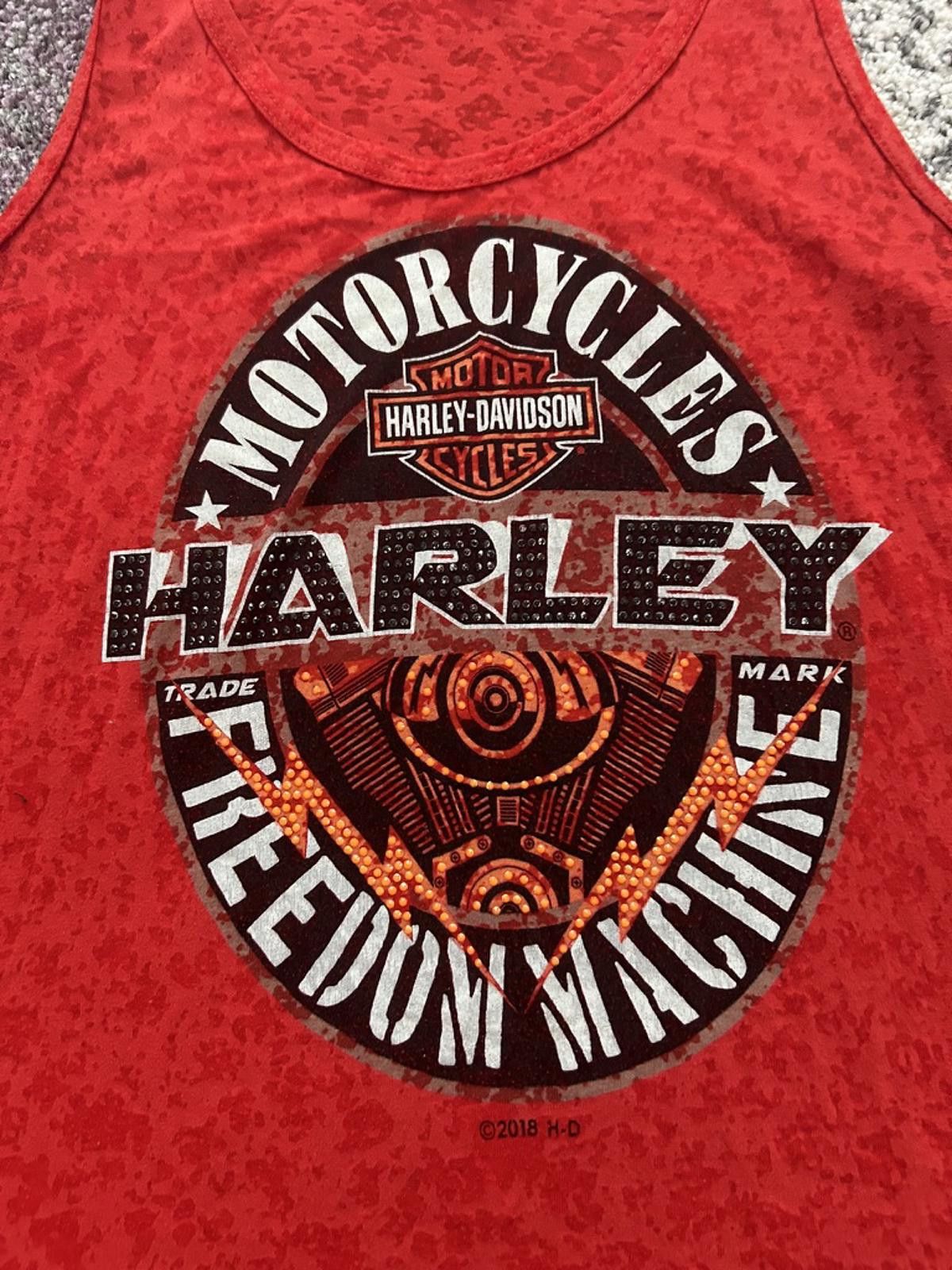 Harley Davidson Harley-Davidson “Freedom Machine” Women's Tank Top – Barrie Size ONE SIZE - 2 Thumbnail