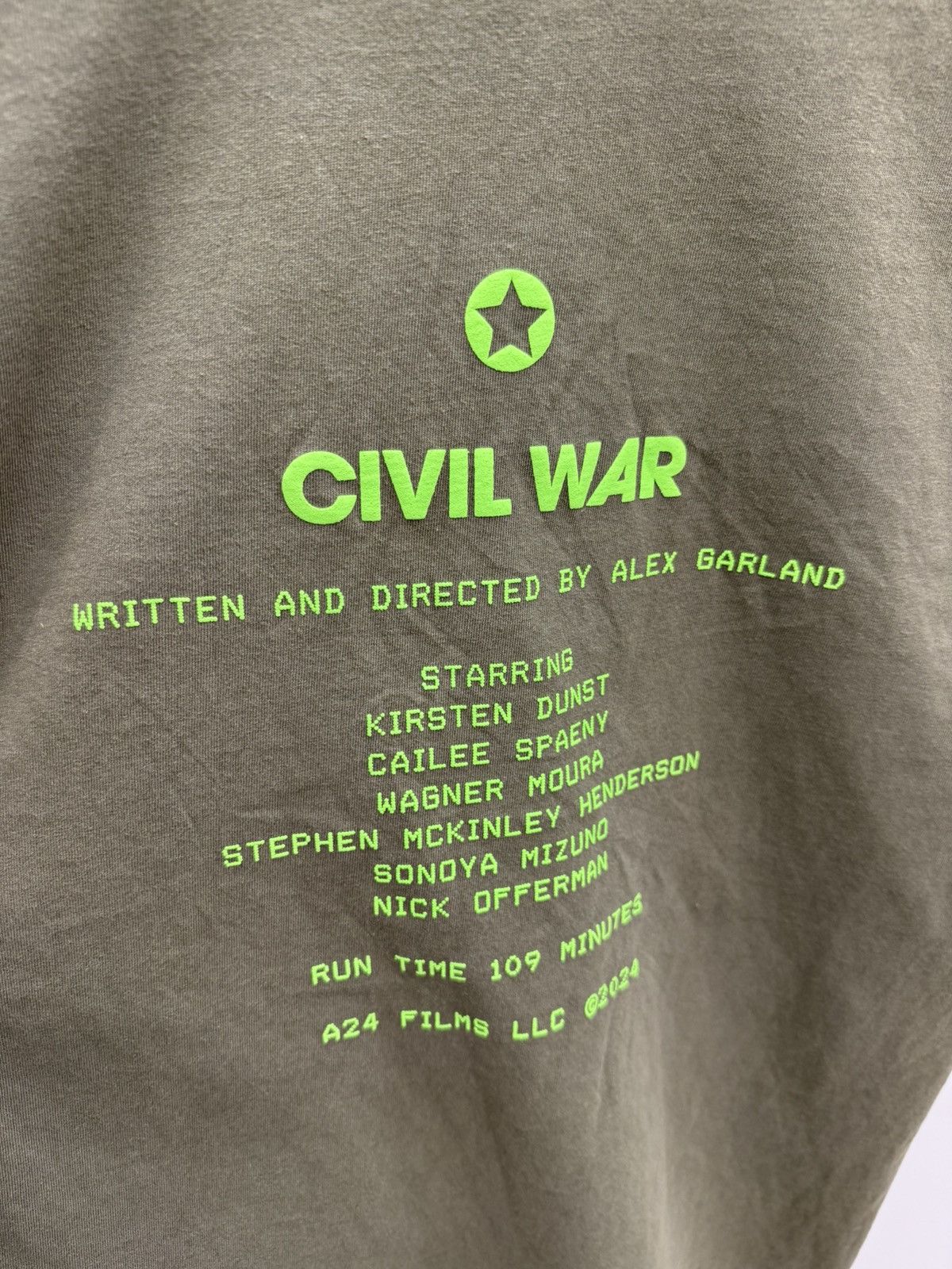 A24 A24 Civil War Puff Print Logo T-shirt Tee Size US M / EU 48-50 / 2 - 4 Thumbnail