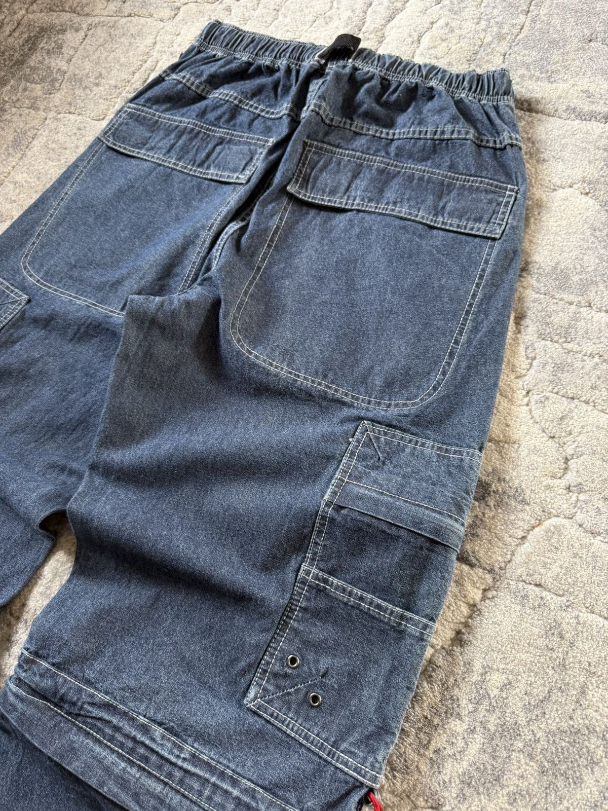 Airwalk 2000s Airwalk Detachable Baggy Heavy Weight Cargo Jeans Size US 32 / EU 48 - 16 Thumbnail