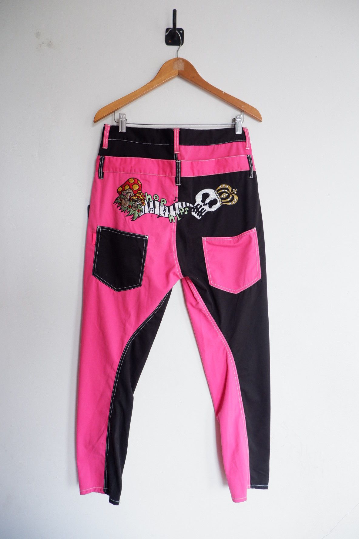 20471120 Punk Harajuku Style Funky Fruit Double Waist Pants Size US 32 / EU 48 - 1 Thumbnail