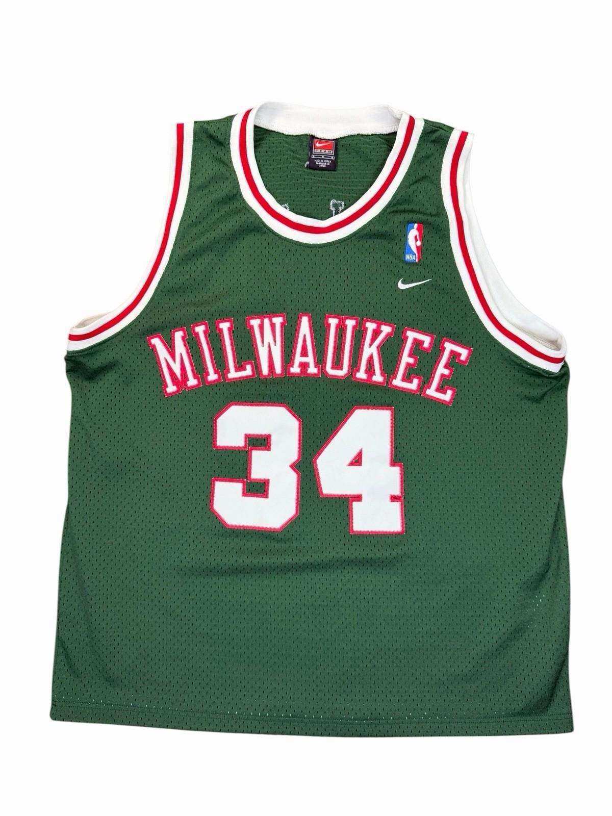 Nike Nike NBA Milwaukee Bucks Ray Allen #34 Green Jersey Large Size US L / EU 52-54 / 3 - 1 Thumbnail