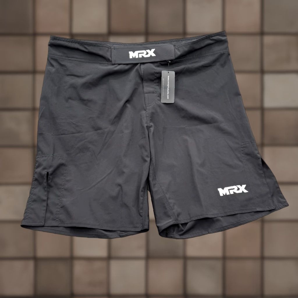 Vintage MRX MMA Shorts Mens 2XL Black Fight Gear Training Grappling Athletic Gym Size US 39 - 1 Thumbnail
