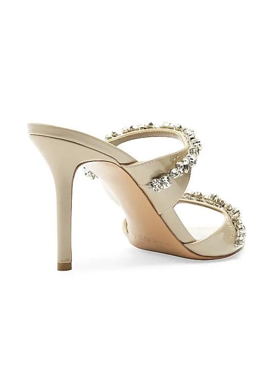 Alexandre Birman os11x0326 Gianna 85mm Crystal-Embellished Sandals in Beige Size US 7 / IT 37 - 5 Thumbnail