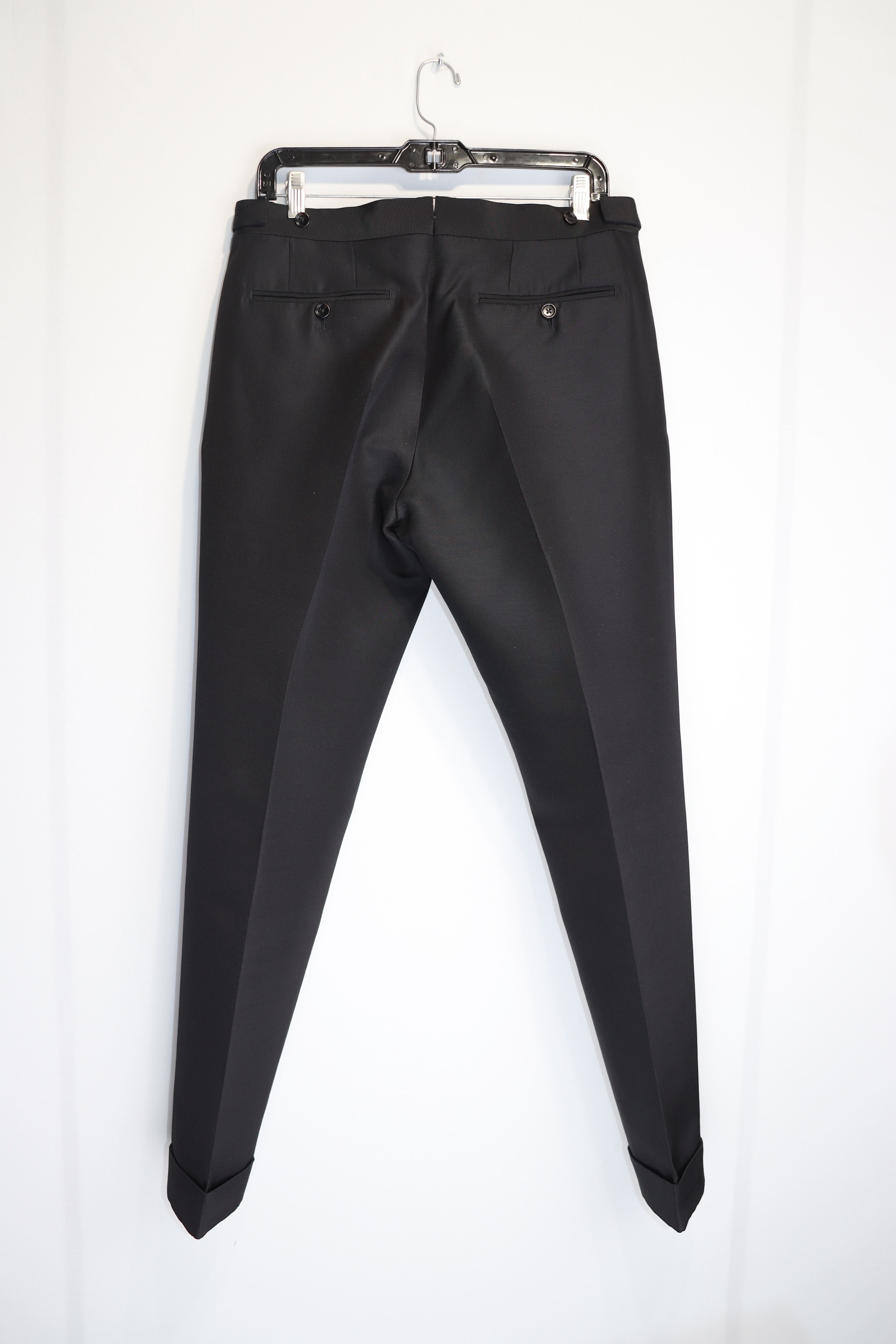 Tom Ford o1rshd1 Belted Formal Slacks / Trousers in Black Size US 30 / EU 46 - 10 Thumbnail