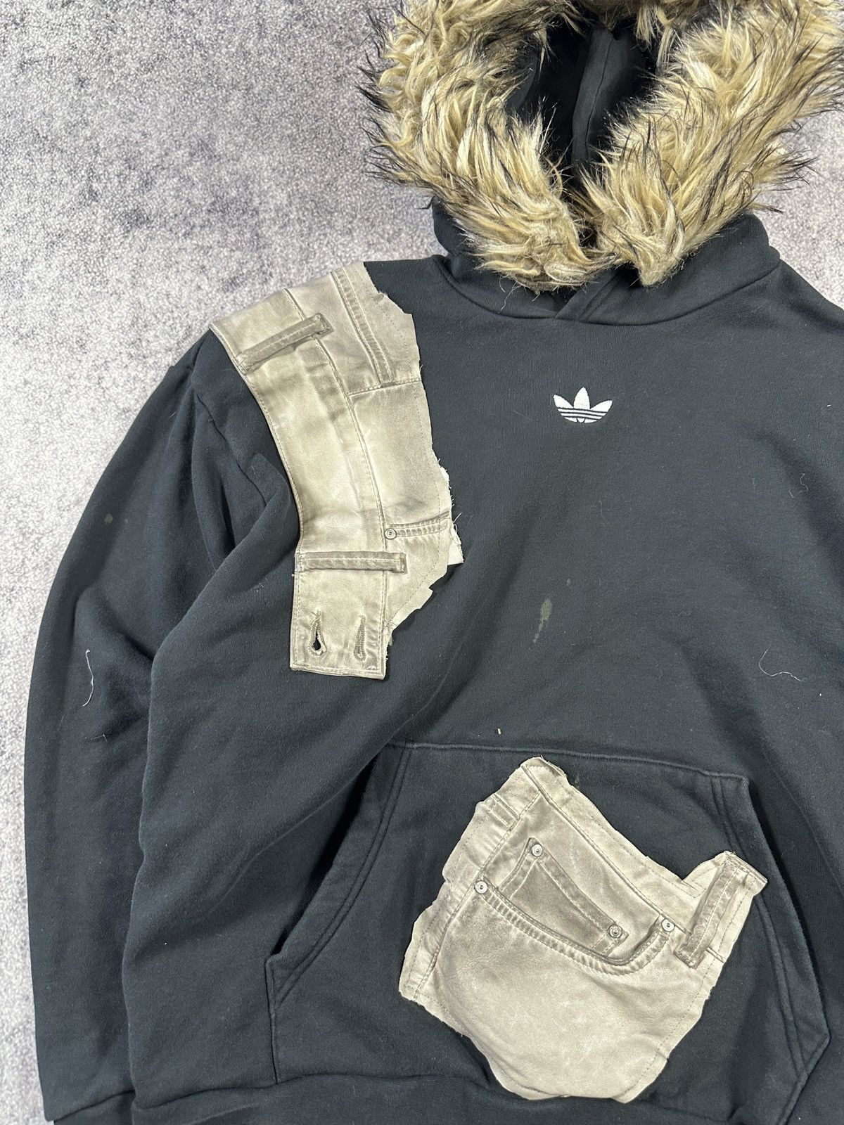 Adidas Y2K Vintage Adidas Hoodie Opium Style Avant Garde Alt Size US M / EU 48-50 / 2 - 2 Thumbnail