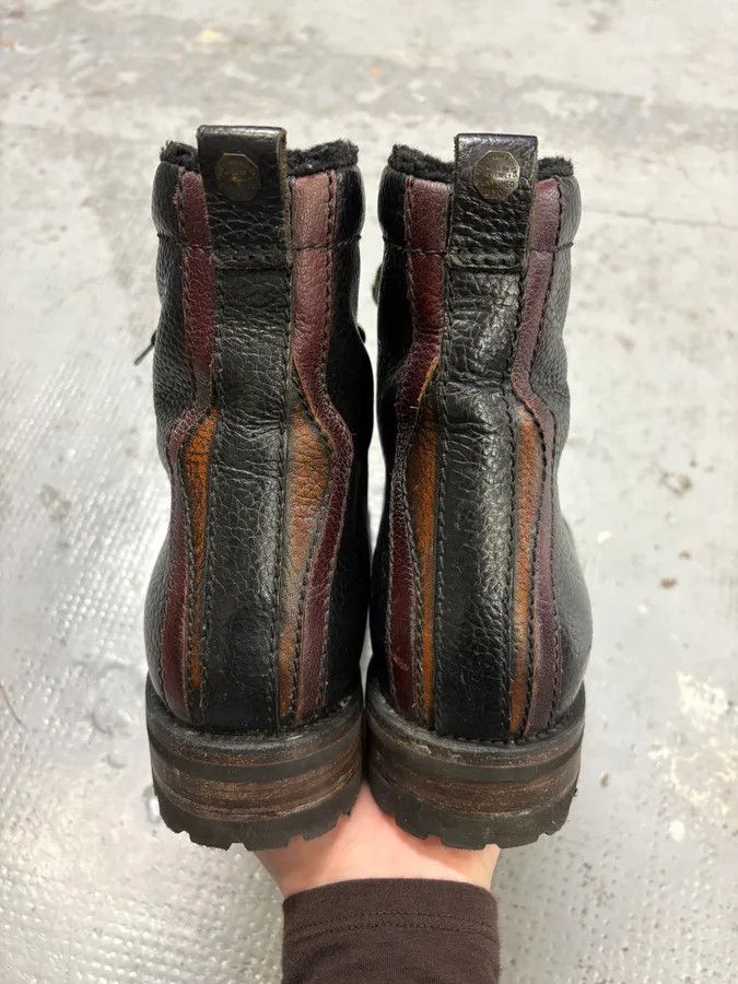 Dsquared2 Dsquared2 Black Leather Hiking Boots Size US 11 / EU 44 - 9 Thumbnail