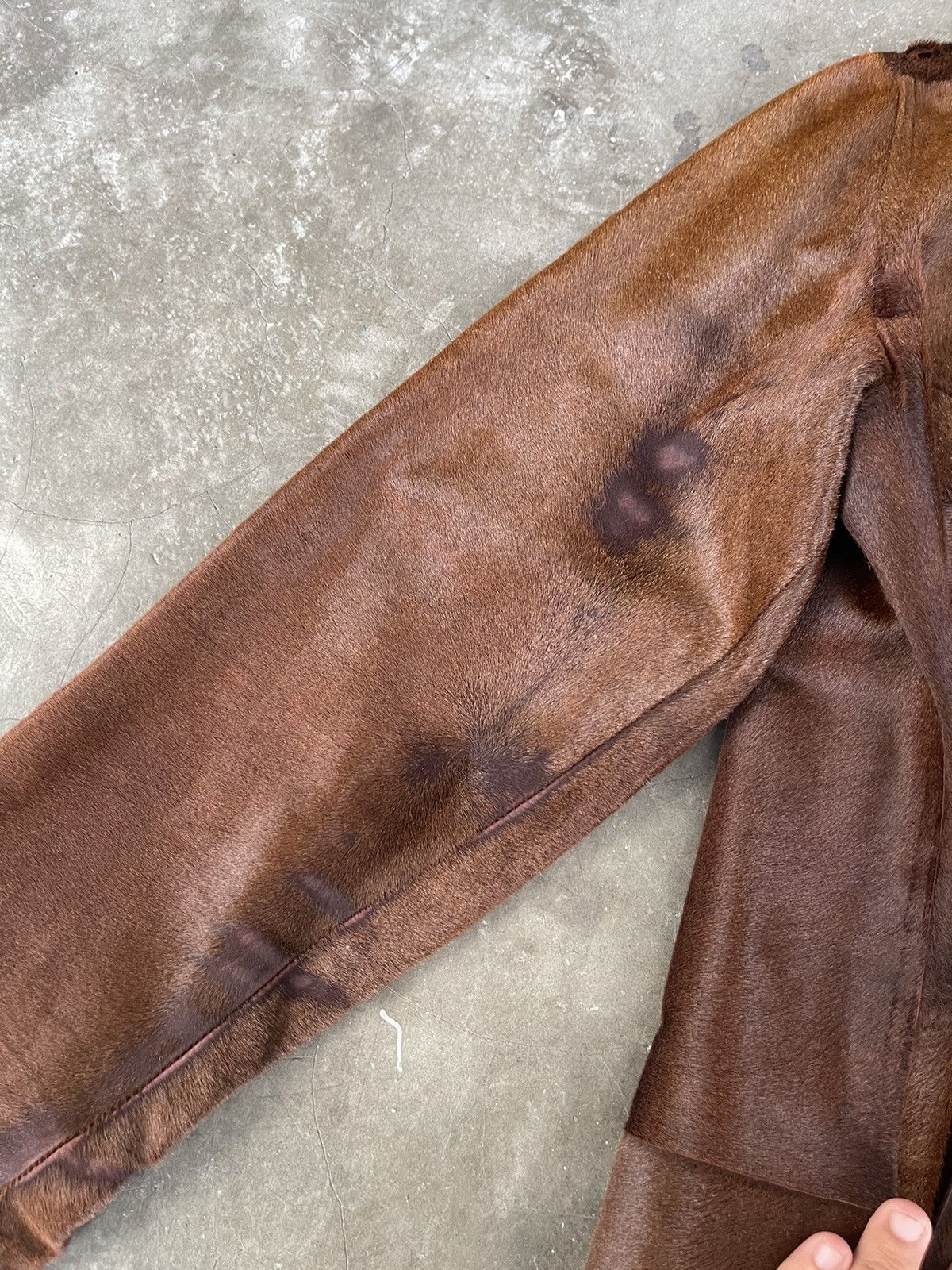 Gucci Gucci Tom Ford Brown Pony Hair Type 3 Jacket Vera Pelle Size US M / EU 48-50 / 2 - 5 Thumbnail