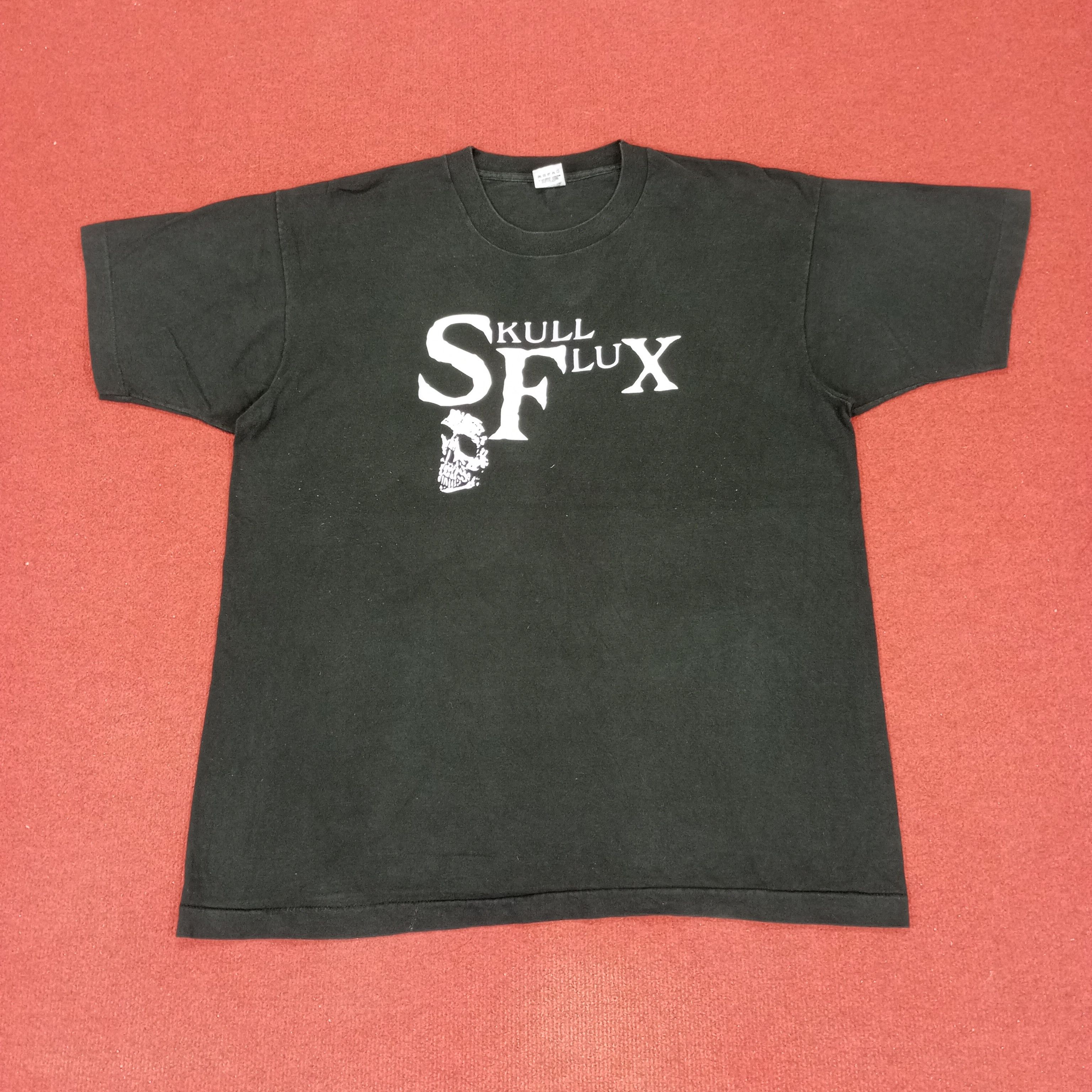 Band Tees × Vintage Skull Flux Music Punk Rock Style Vintage Tshirt Size US XL / EU 56 / 4 - 3 Thumbnail