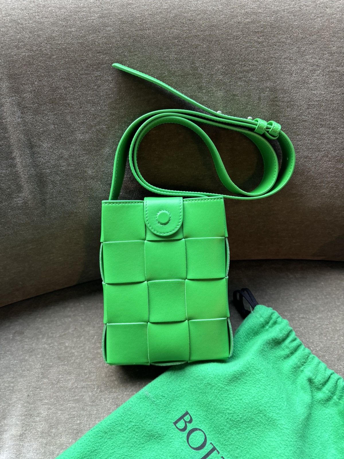 Bottega Veneta Bottega veneta Mini Cassette Crossbody Bag Green Size ONE SIZE - 2 Thumbnail