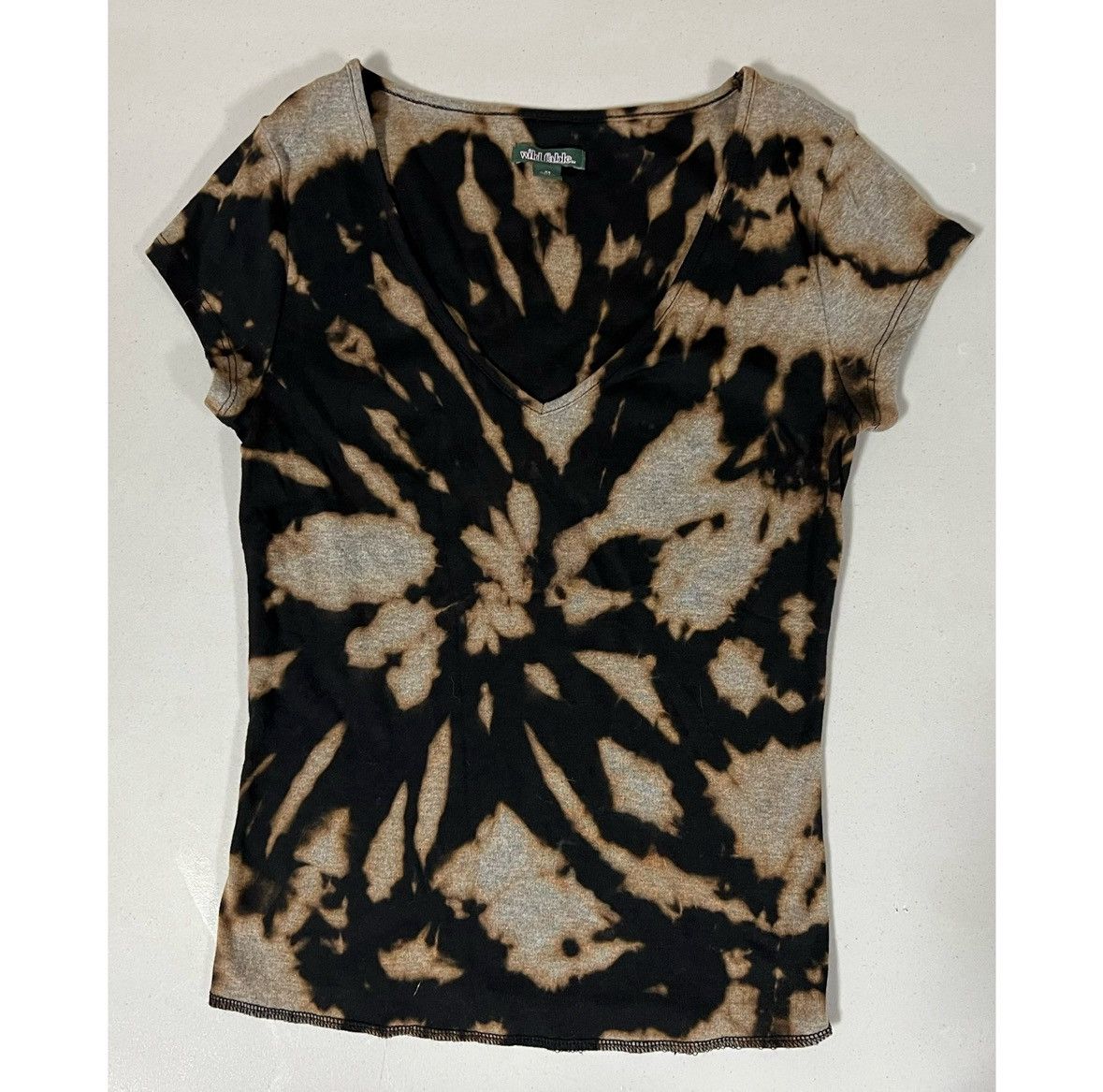 Band Tees Black Acid-Wash Tie Dye Tee T-Shirt Top Blouse Size XS 🖤✨ Size XS / US 0-2 / IT 36-38 - 1 Thumbnail