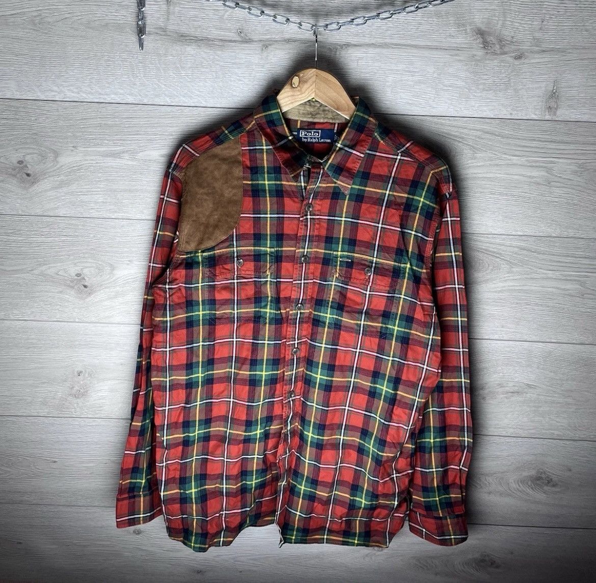 Polo Ralph Lauren Vintage MENS SHIRT POLO RAPLH LAUREN SIZE L TEXAS Y2K USA Size US L / EU 52-54 / 3 - 1 Thumbnail