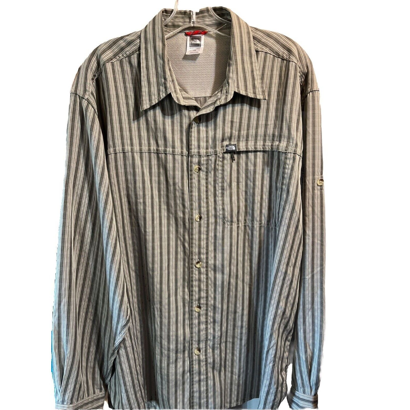 The North Face The North Face Men’s Shirt Large Gray Striped Button Down LS Size US L / EU 52-54 / 3 - 1 Thumbnail