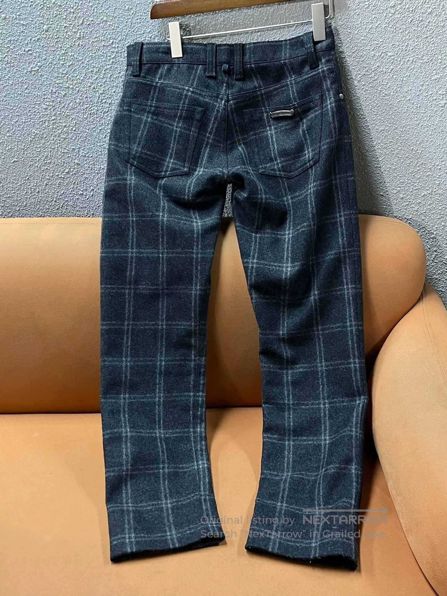 Chrome Hearts Chrome Hearts Wool Check Pants Silver Buckle. Size US 31 - 2 Thumbnail