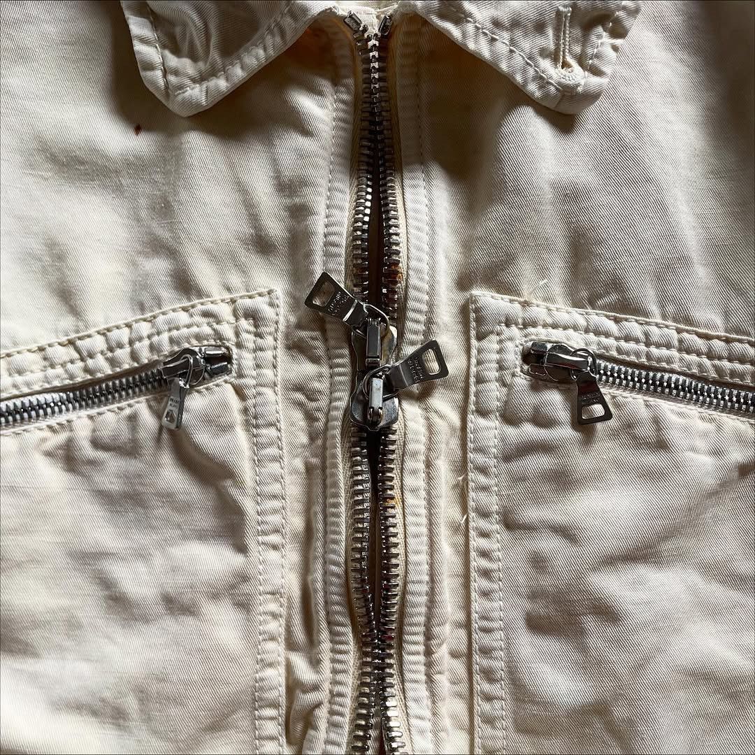 Prada 00’s Prada Sport Cotton/Linen Eyelet Work Jacket Size US M / EU 48-50 / 2 - 7 Thumbnail