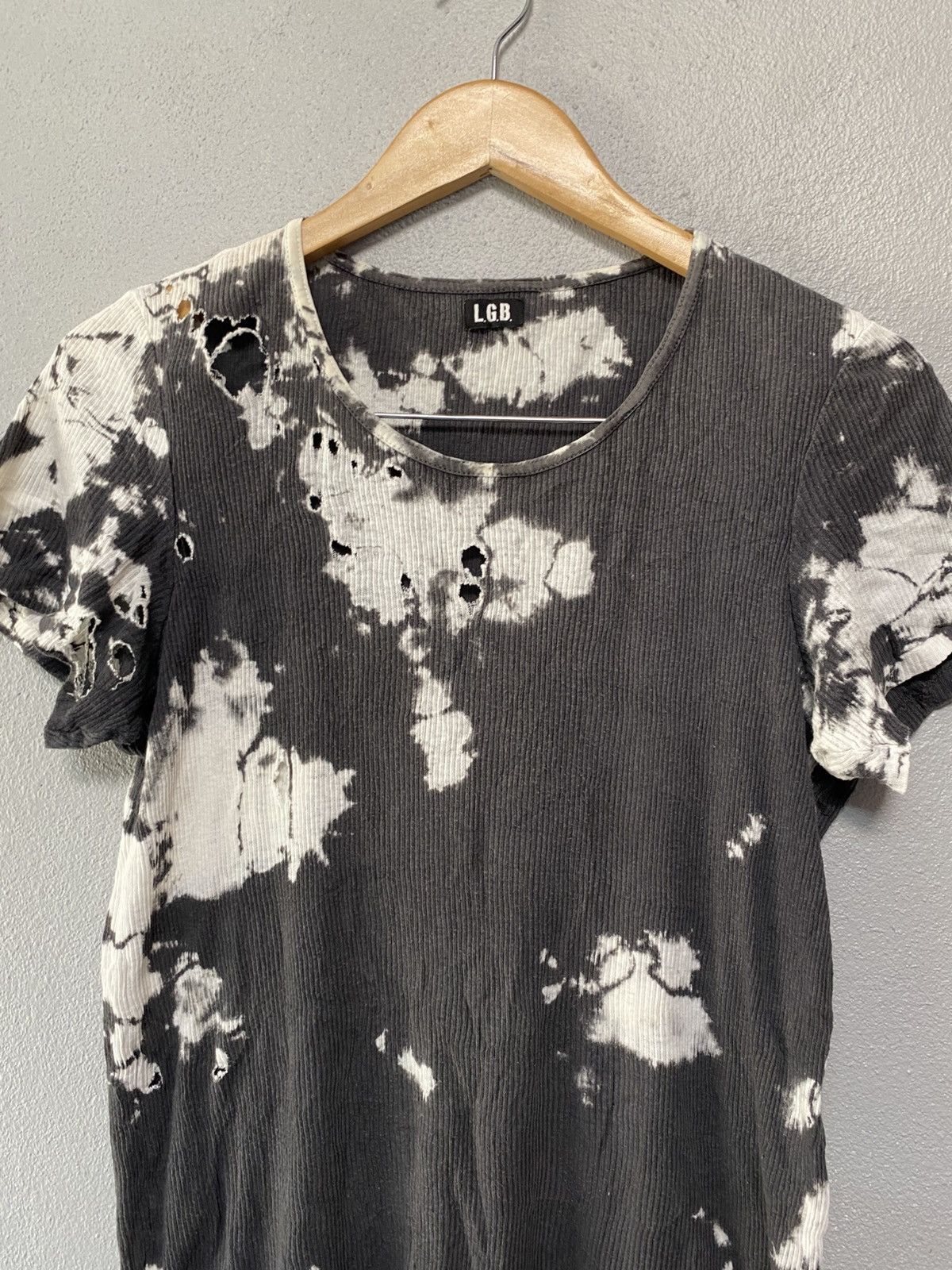 Le Grande Bleu (L.G.B.) LGB maniac corp acidwash distressed tshirt Size US M / EU 48-50 / 2 - 1 Thumbnail