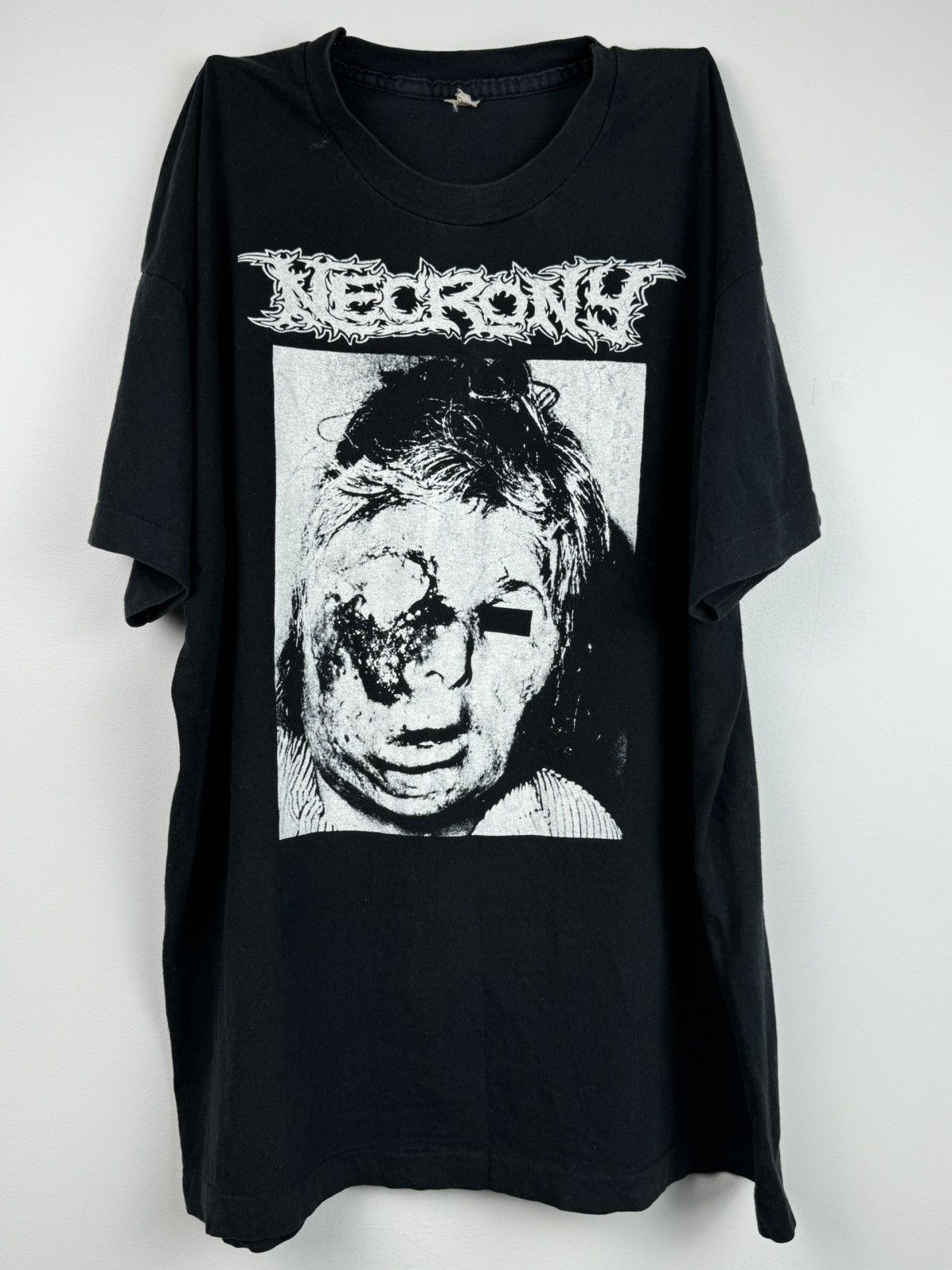 Band Tees × Vintage 1991 Necrony Severe Malignant Pustule Size US XL / EU 56 / 4 - 3 Thumbnail