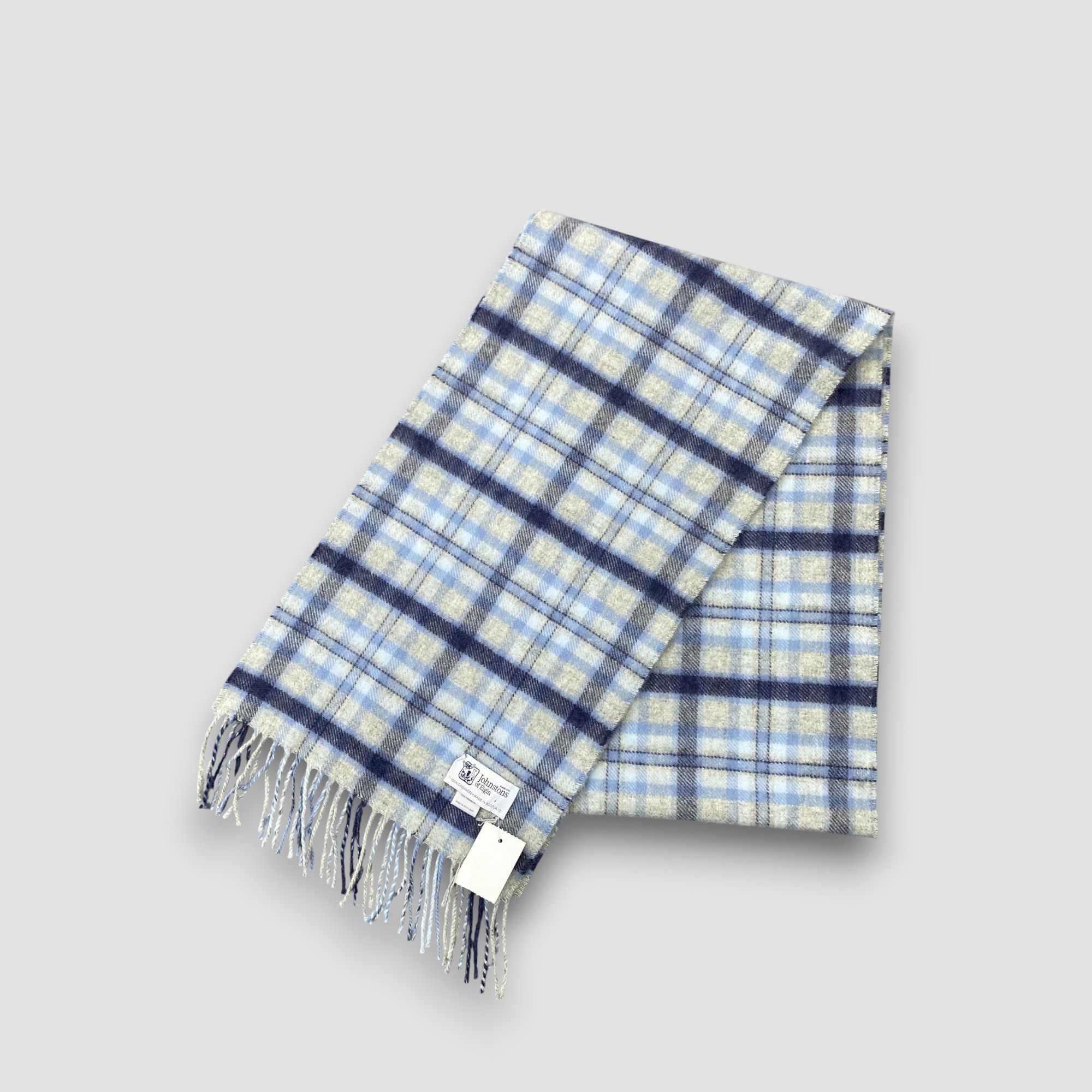 Johnstons Of Elgin Vintage Johnstons of Elgin Scarf Muffler Wool Winter Scarves Size ONE SIZE - 3 Thumbnail