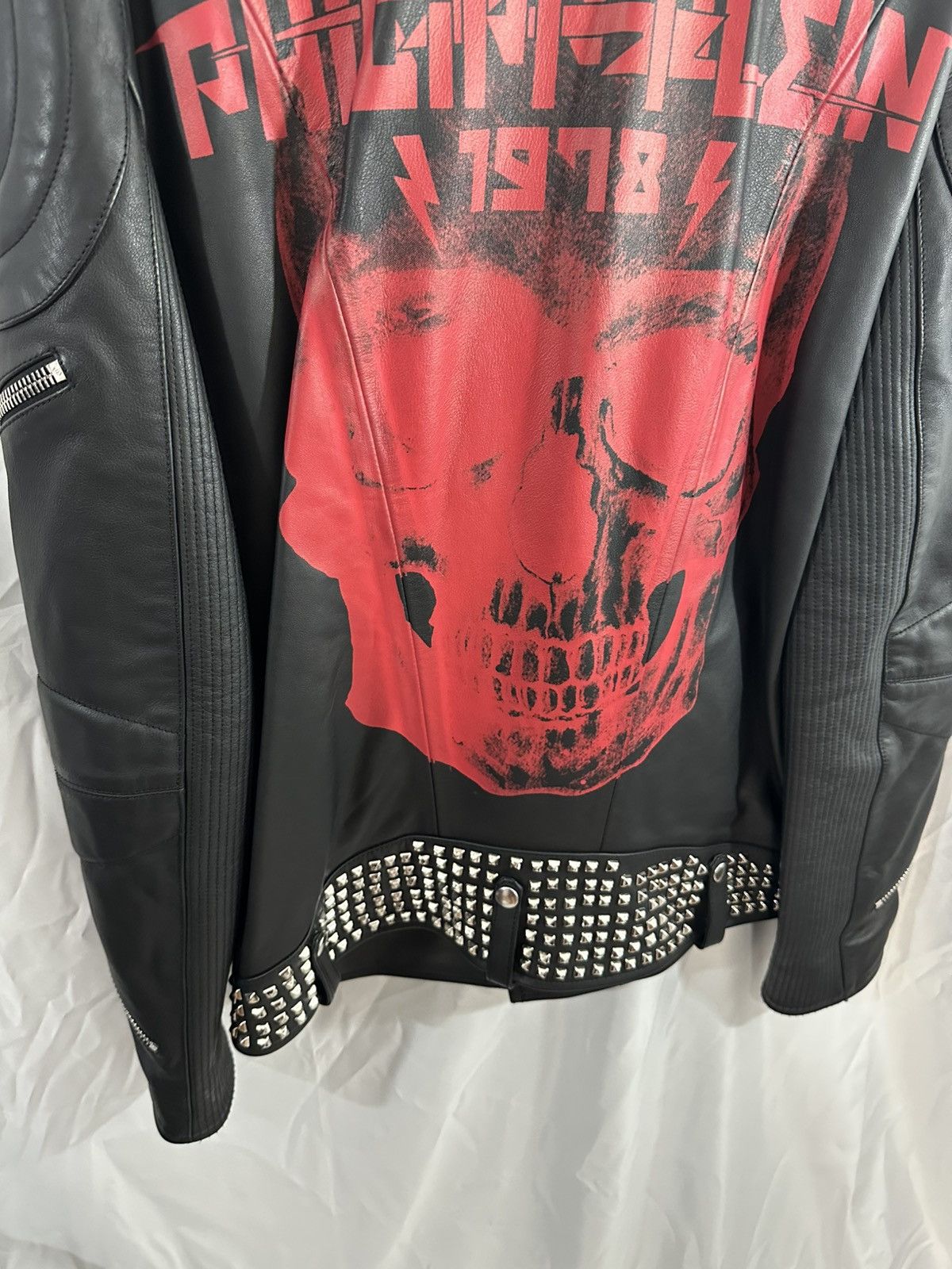 Philipp Plein PHILIPP PLEIN LEATHER SKULL JACKET Size US L / EU 52-54 / 3 - 15 Thumbnail
