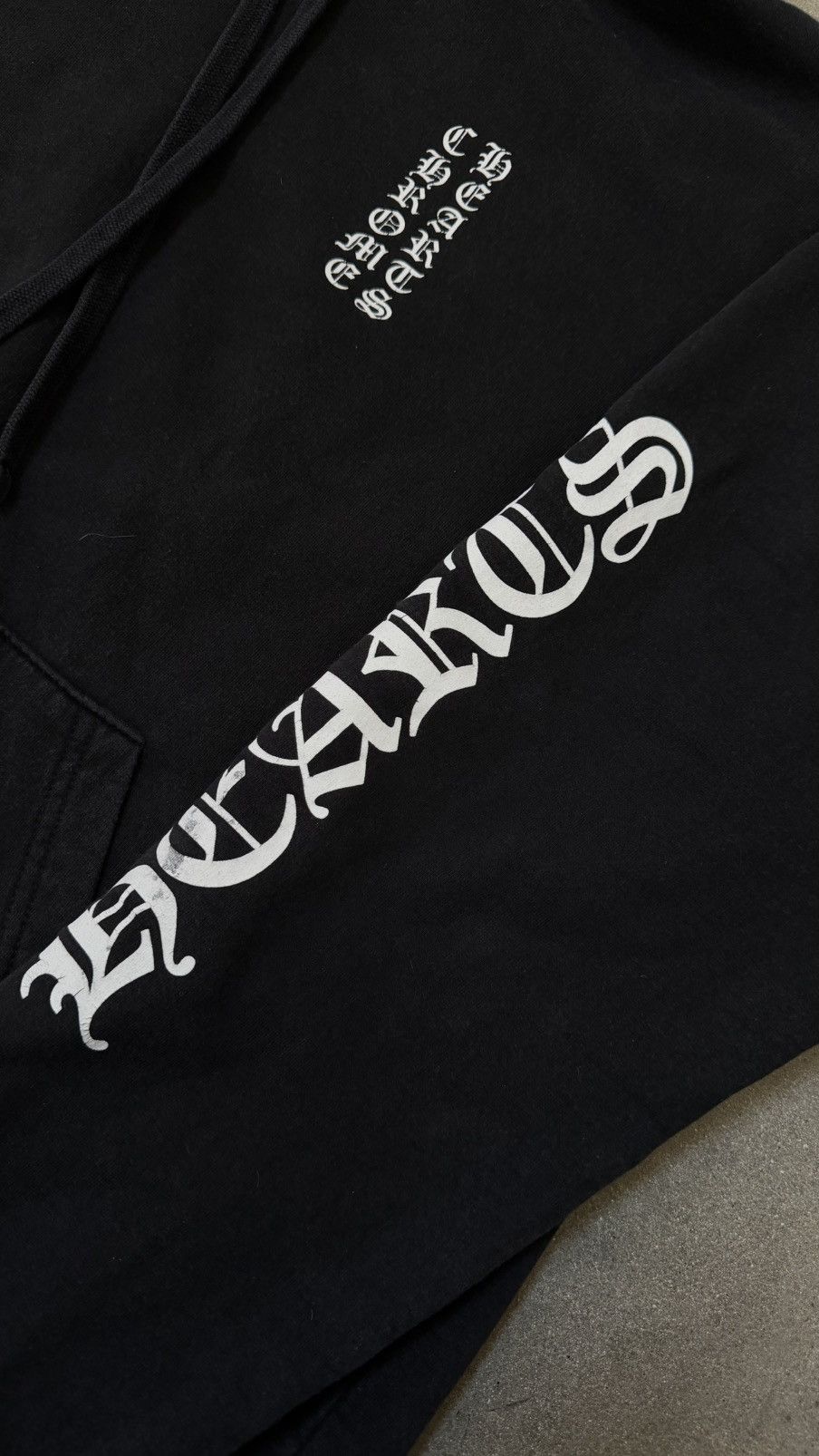 Chrome Hearts Chrome Heart Scroll Script Sleeve Hoodie Black Size US L / EU 52-54 / 3 - 3 Thumbnail