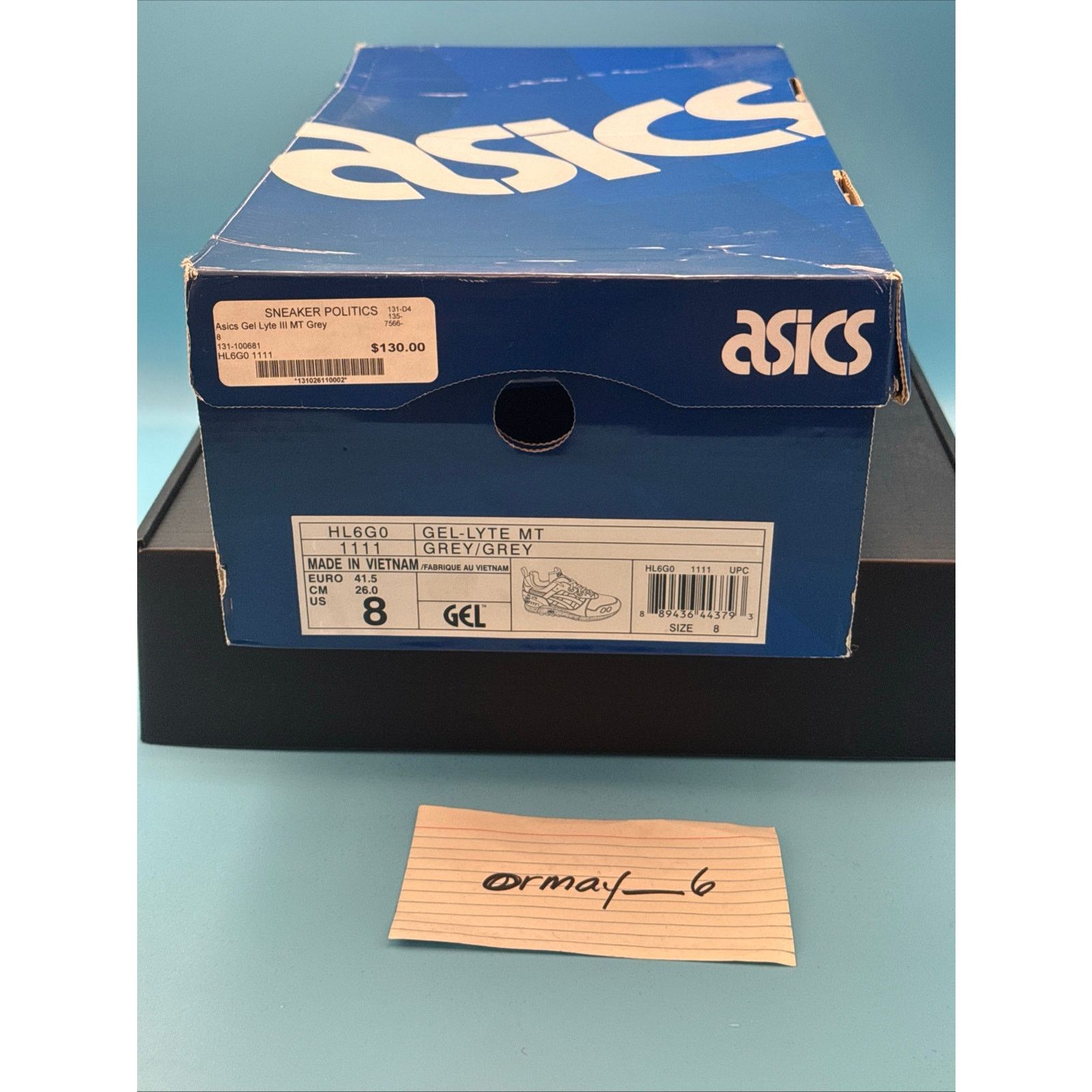 Asics ASICS Gel Lyte III MT 2016 Grey Mint m8 w9.5 Size US 8 / EU 41 - 8 Thumbnail