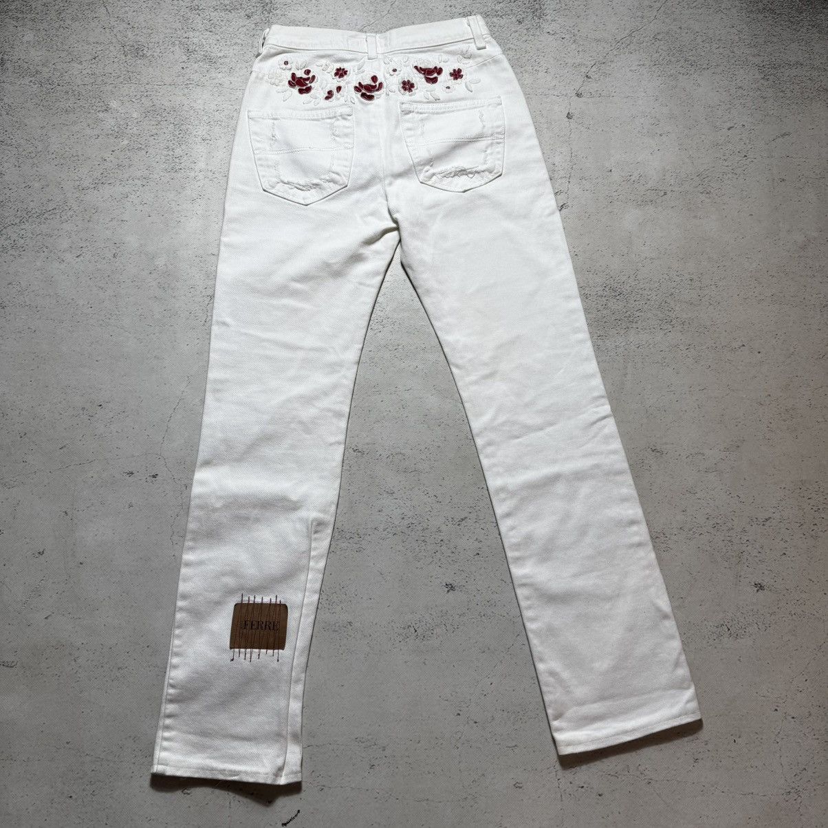 Ferre luxury ferre jeans flowers print with big logo y2k rare Size 38" / US 16 / IT 52 - 1 Thumbnail