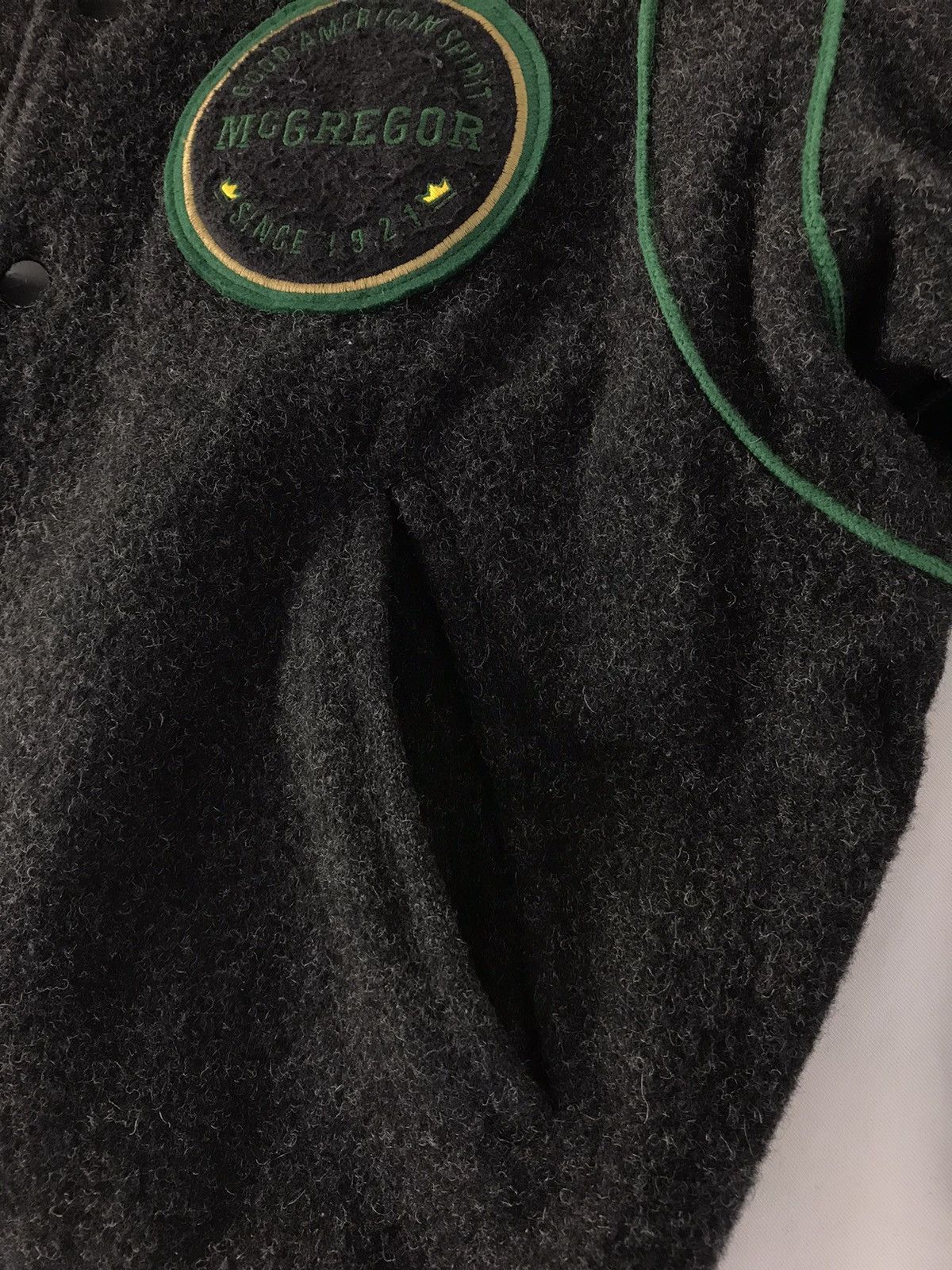 McGregor × Vintage Vintage McGregor Varsity Jacket Wool Big Logo Snap Button Size US L / EU 52-54 / 3 - 5 Thumbnail