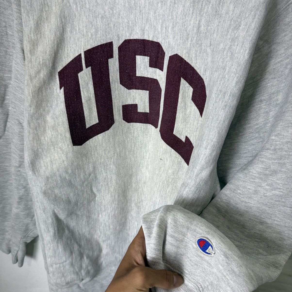 Champion Vintage CHAMPION reserve weave USC gray sweatshirt Size US L / EU 52-54 / 3 - 4 Thumbnail
