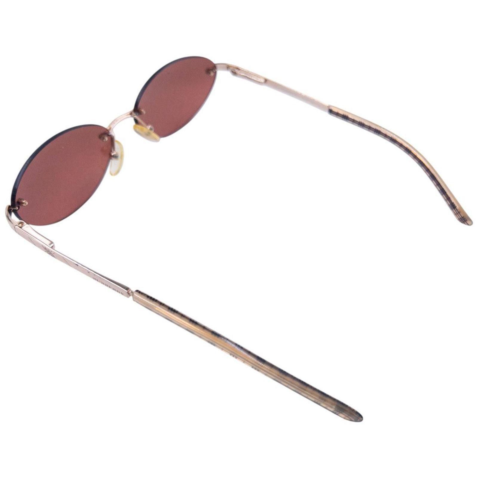 Burberry Vintage Burberry Nova Check Rimless Sunglasses Size ONE SIZE - 4 Thumbnail