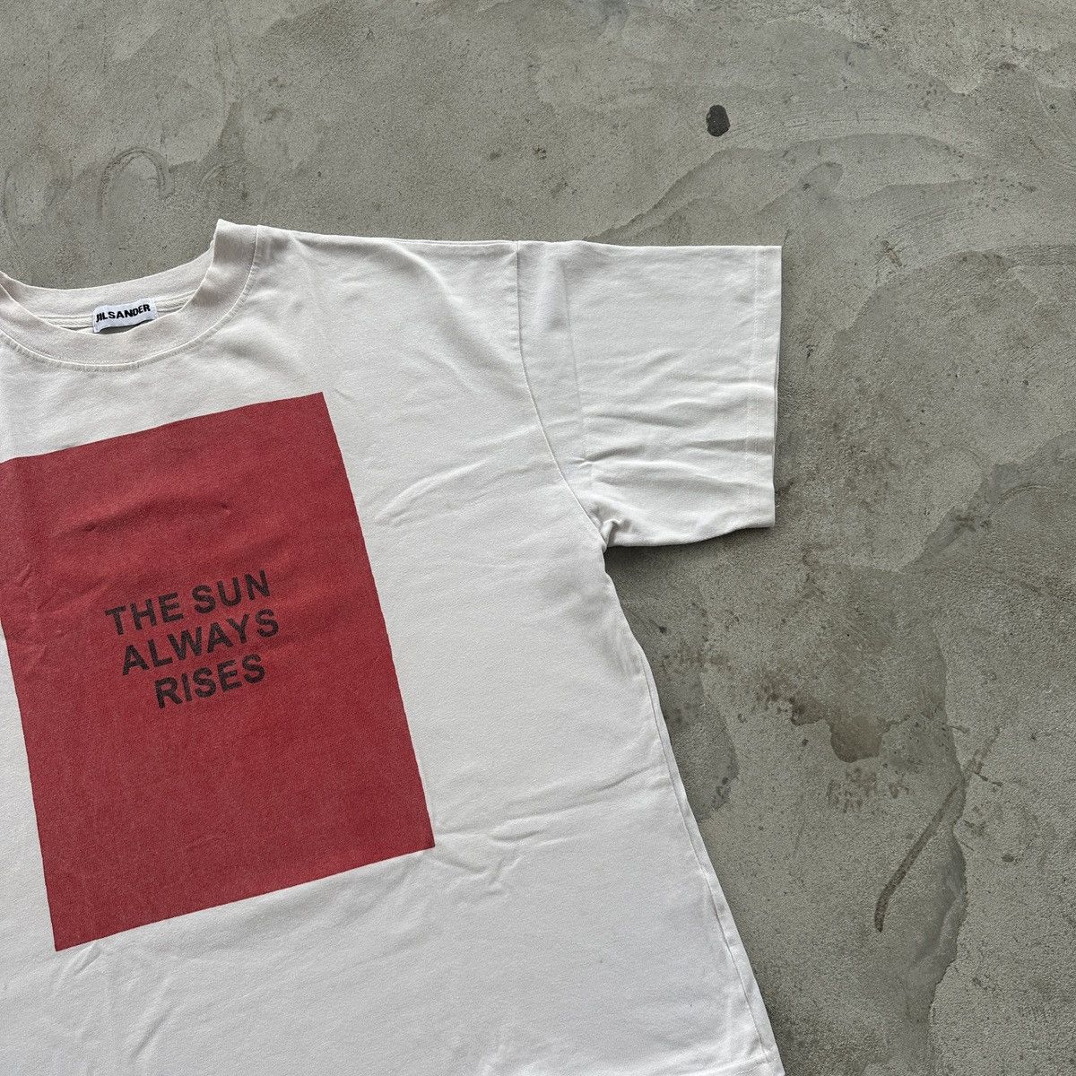 Jil Sander Jil Sander Oversized T-Shirt “The Sun Always Rise” White M Size US M / EU 48-50 / 2 - 4 Thumbnail
