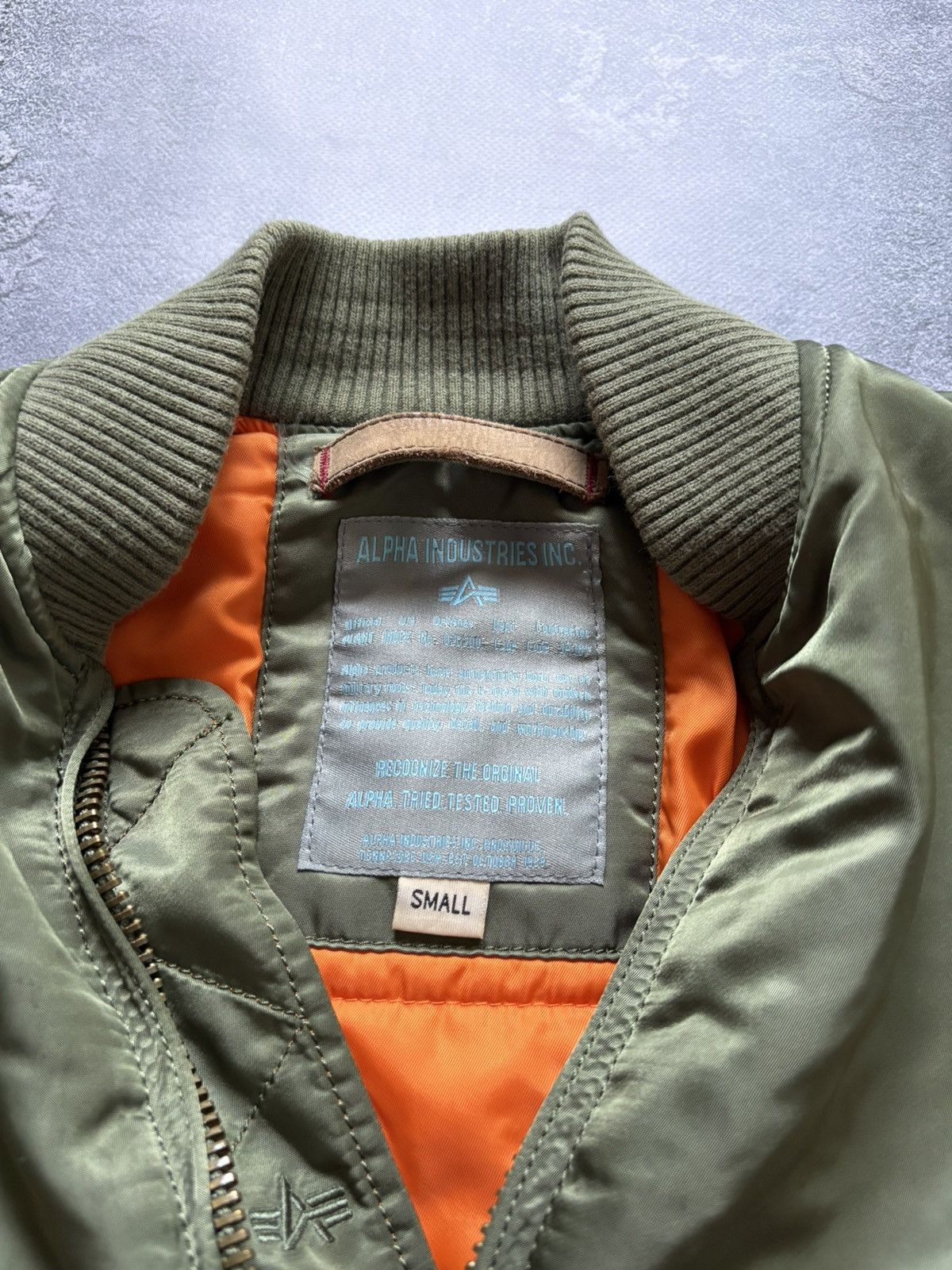 Alpha Industries Vintage Alpha Industries MA-1 Flight Military Bomber Jacket Size S / US 4 / IT 40 - 7 Thumbnail