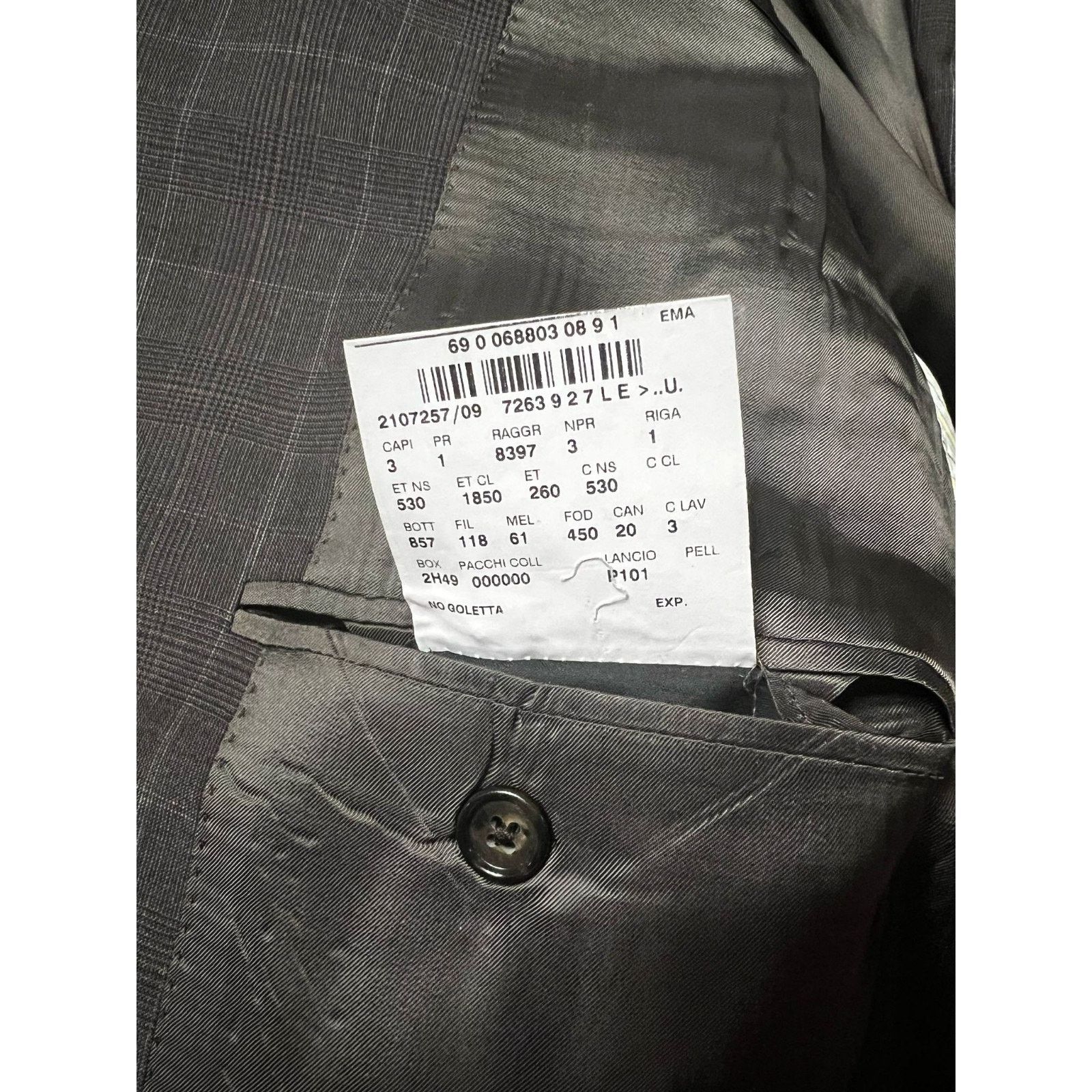 Corneliani Corneliani Brown 100% Virgin Wool Jacket Mens Size 48L US Size 48L - 8 Thumbnail