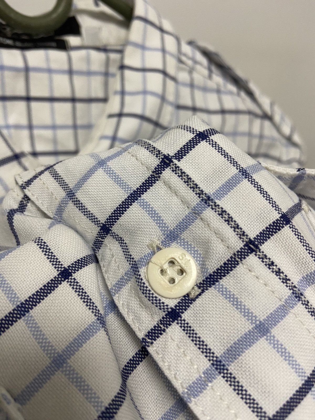 Stone Island × Vintage Stone Island Denims Check Shirt Compass Italy Size US L / EU 52-54 / 3 - 5 Thumbnail