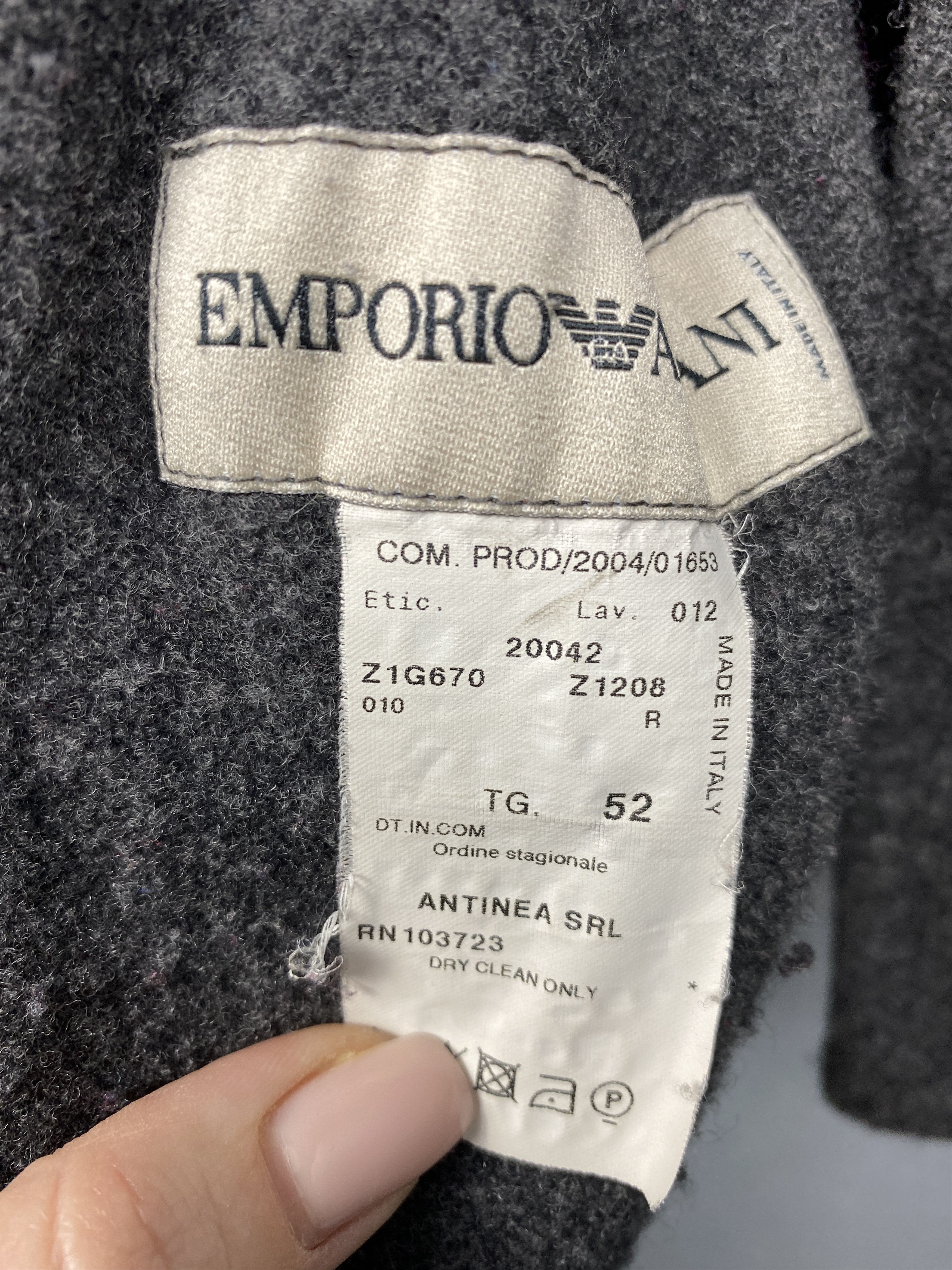 Armani Emporio Armani Vintage Womens Wool Jacket Size M / US 6-8 / IT 42-44 - 6 Thumbnail
