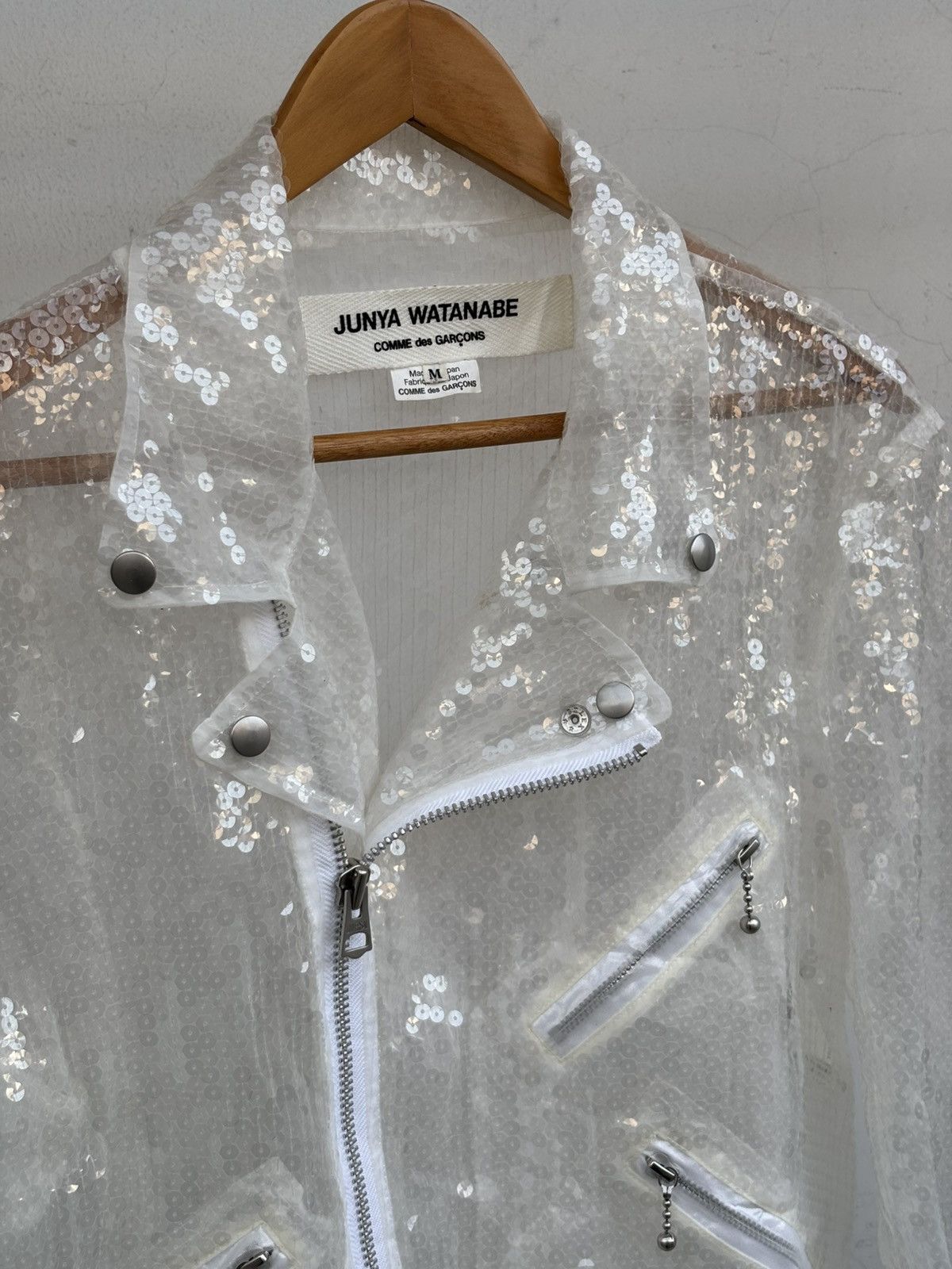 Junya Watanabe SS21 Runway Sequin Perfecto Moto Jacket Size US M / EU 48-50 / 2 - 6 Thumbnail
