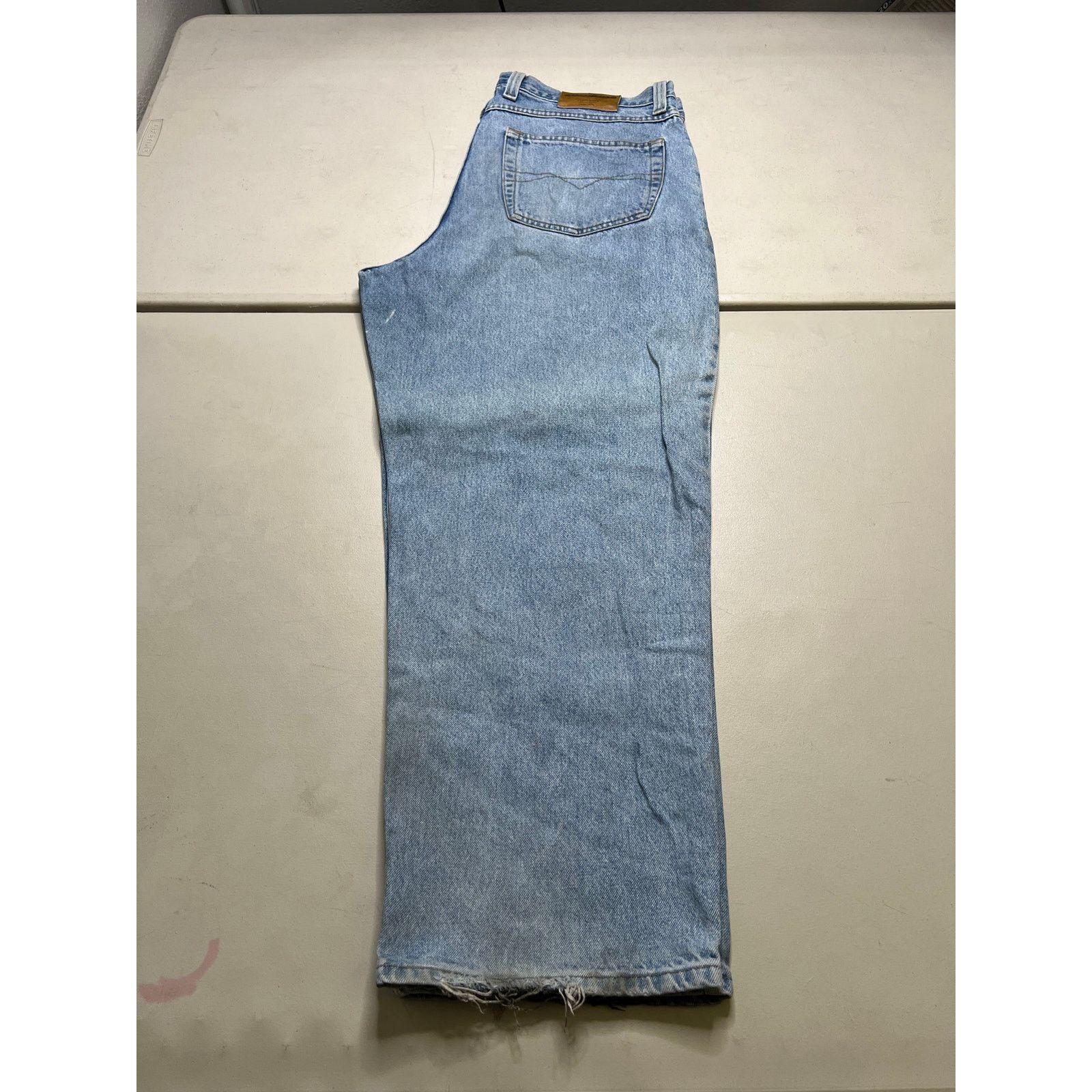 Levi's Vintage 90s ANCHOR BAGGY LIGHT BLUE DENIM JEANS SZ 42X30 Size US 42 / EU 58 - 12 Thumbnail