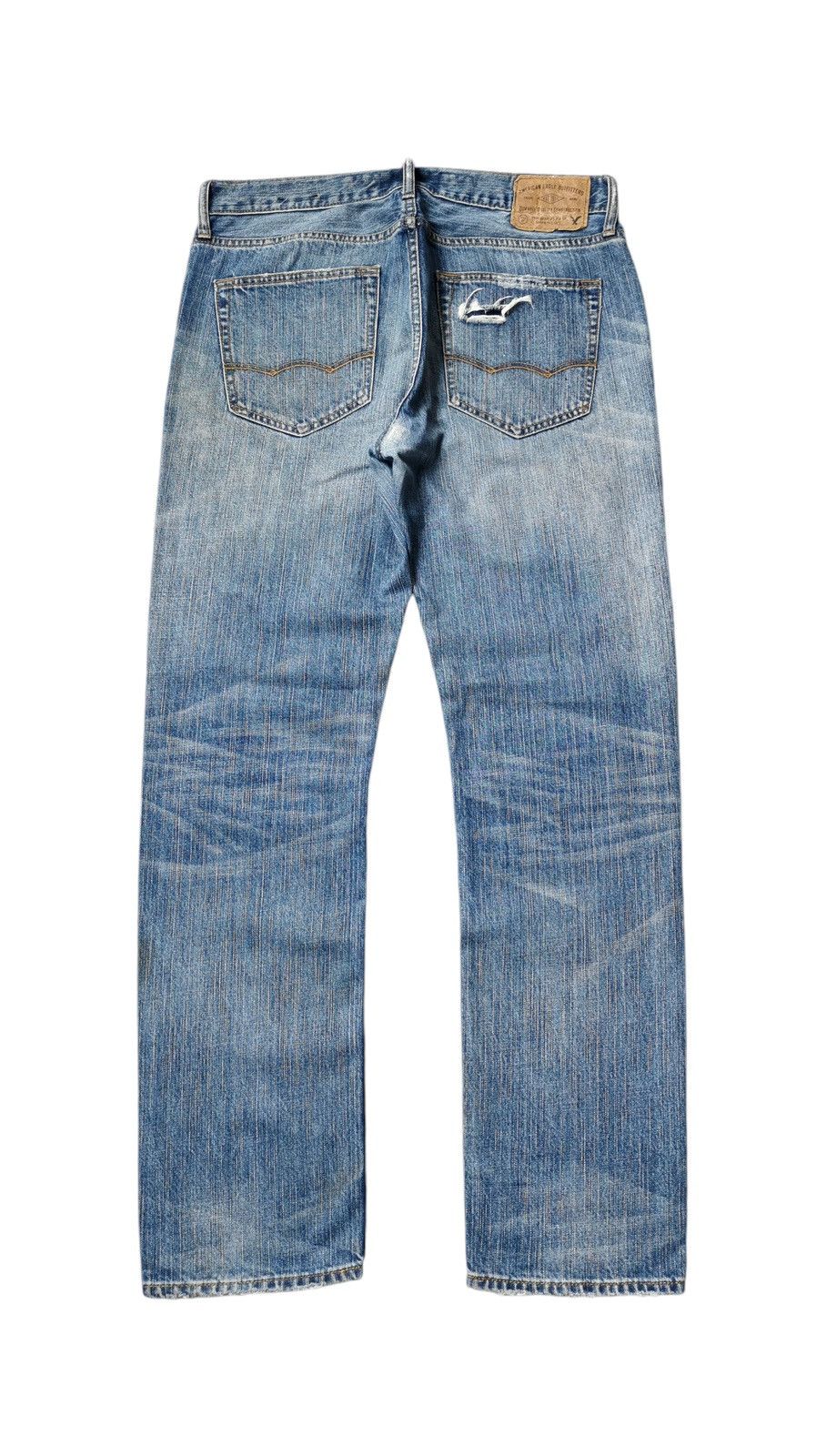 American Eagle Outfitters AMERICAN EAGLE WRECKED JEANS VINTAGE DIRTY PUNK SHIT Size US 34 / EU 50 - 11 Thumbnail