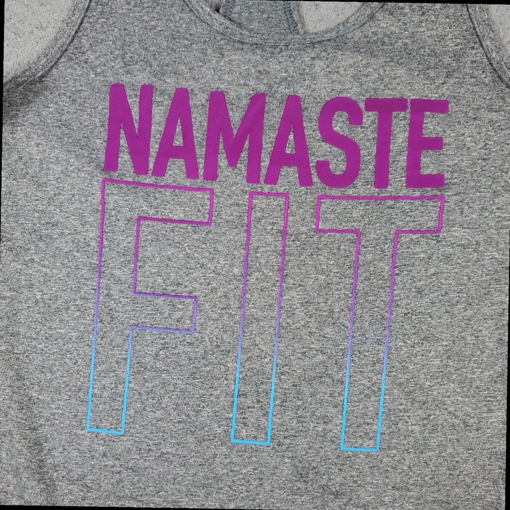 Nike Nike Womens Tank Top Gray Namaste Extra Large XL Active Running Training Size XS / US 0-2 / IT 36-38 - 2 Thumbnail