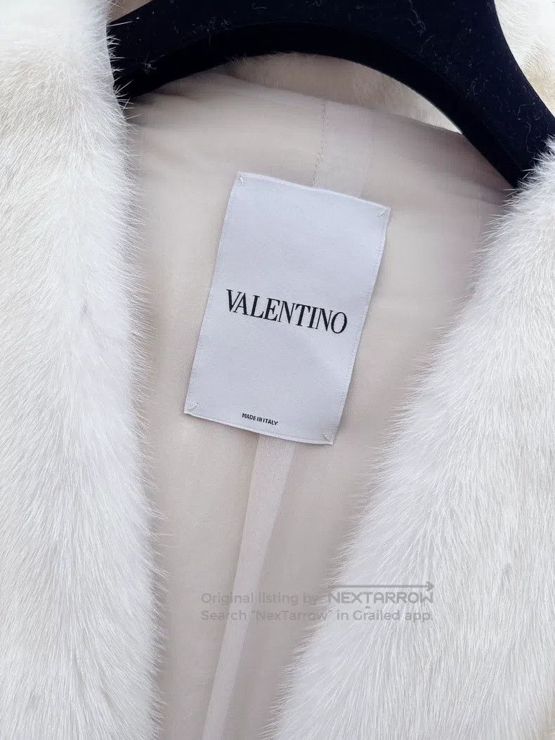 Valentino Valentino White mink velvet fur coat Size S / US 4 / IT 40 - 7 Thumbnail