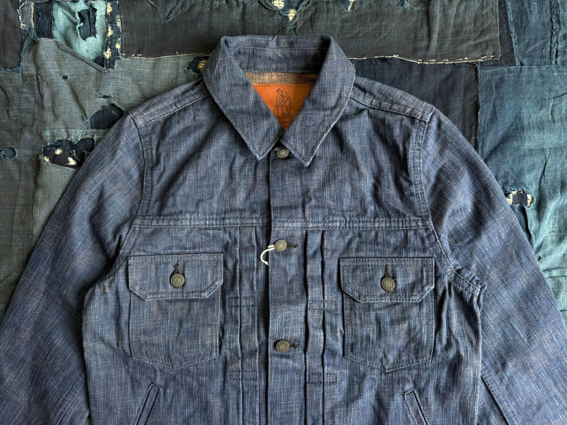 Pure Blue Japan Pure Blue Japan Natural Indigo Persimmon Dye Jacket Size US M / EU 48-50 / 2 - 4 Thumbnail