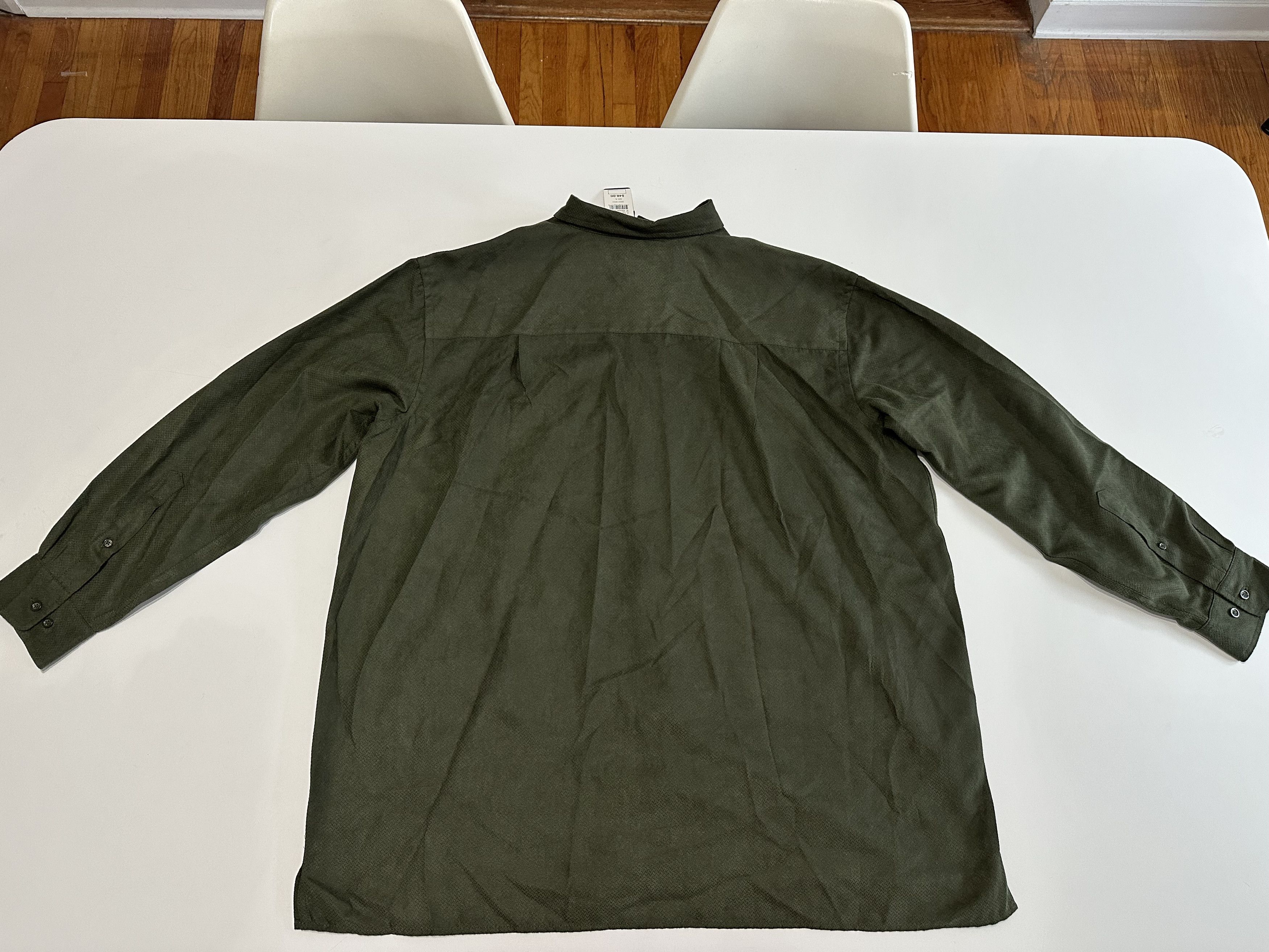 Other Harbor Bay Men’s Long Sleeve Button Down XL Olive Green NWT Size US XL / EU 56 / 4 - 4 Thumbnail