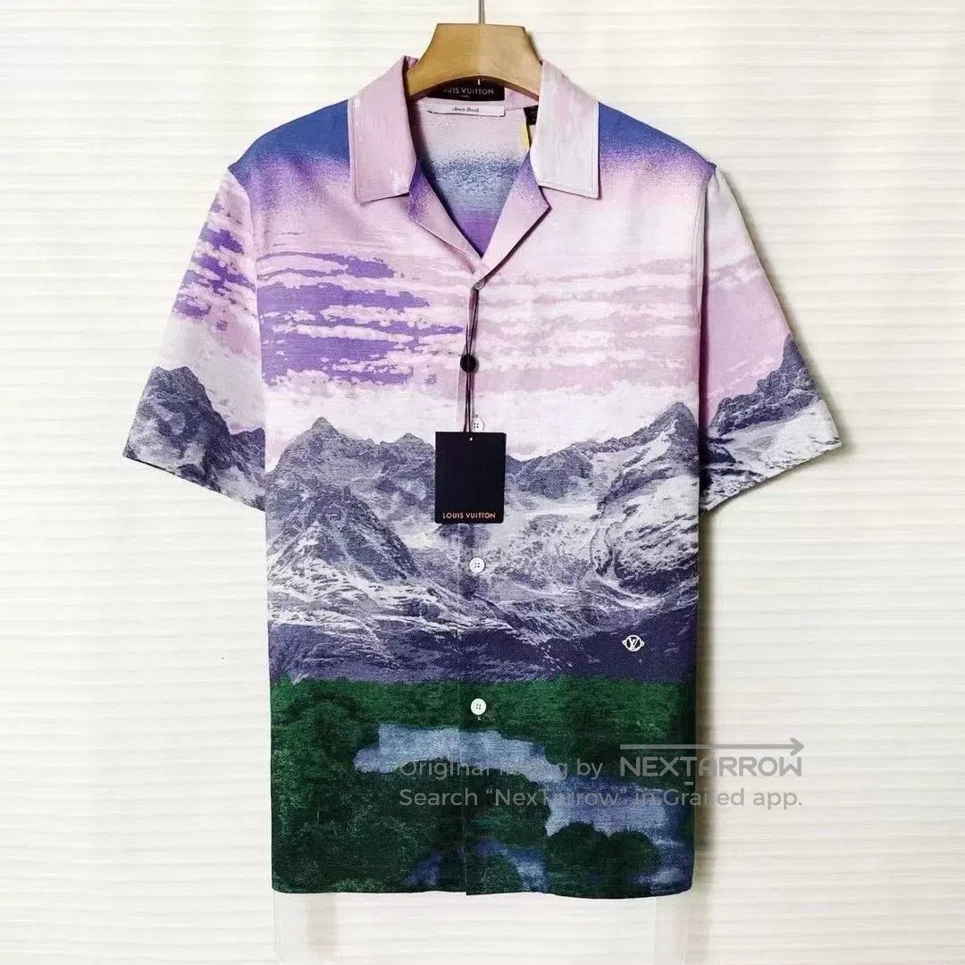 Louis Vuitton Louis Vuitton SS22 Landscape Print Casual Shirt. Size US M / EU 48-50 / 2 - 1 Thumbnail