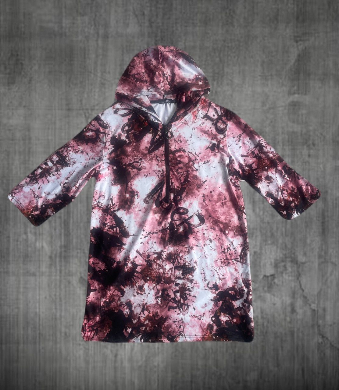 If Six Was Nine 2000s Japanese archive Vkei Graphic 3/4 Sleeve Hoodie Gyaruo Size US M / EU 48-50 / 2 - 1 Thumbnail