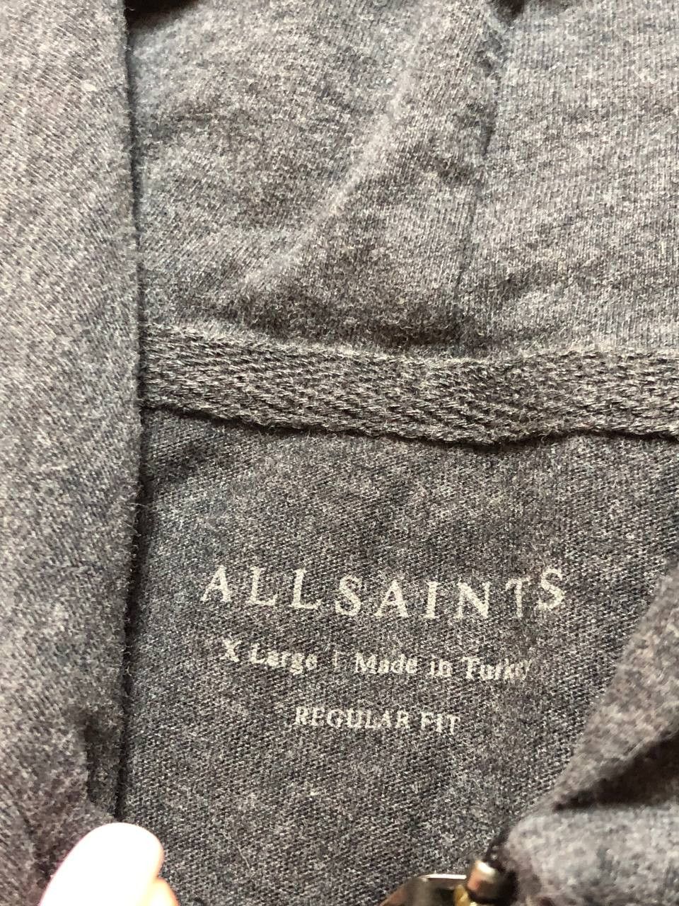 Allsaints Vintage Allsaints Streetwear Full Zip Hoodie Size XL Size US XL / EU 56 / 4 - 2 Thumbnail
