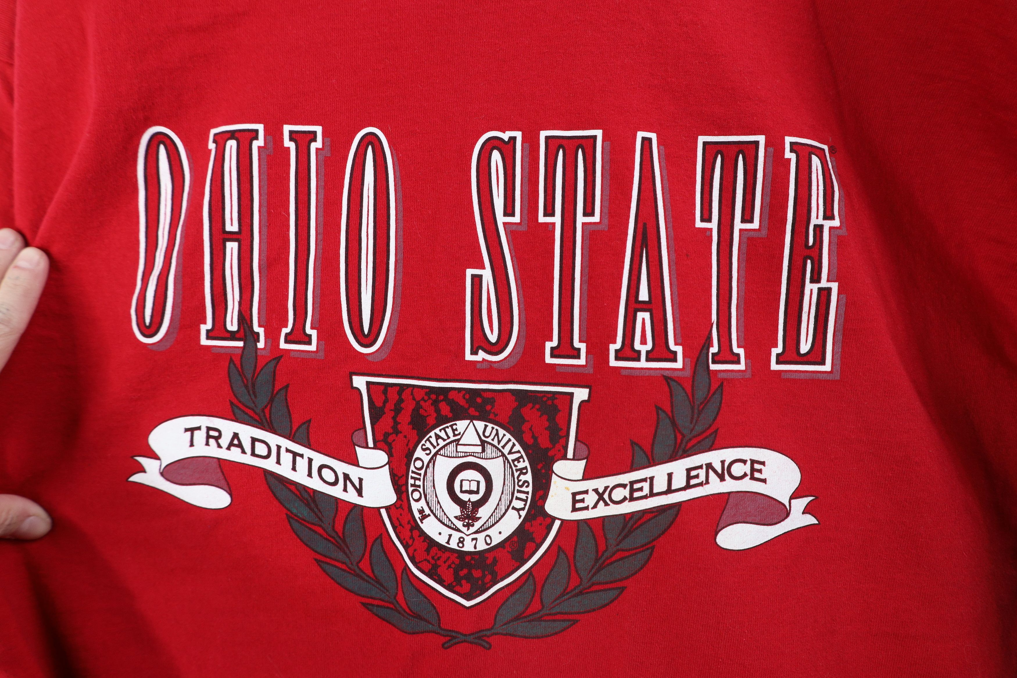 Vintage Vintage 90s Ohio State University Short Sleeve T-Shirt USA Size US XXL / EU 58 / 5 - 4 Thumbnail